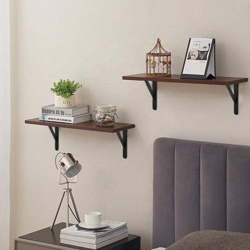 Heavy Duty Shelf Brackets with Screws Shelf Support Angle Brackets for Shelves