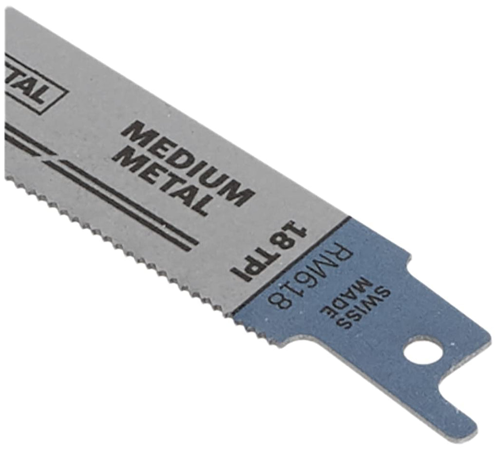Bosch RM618 6-Inch 18T Metal Cutting reciprocating Saw Blades - 5 Pack, Blue