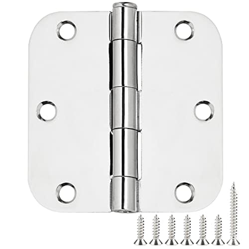 3.5-Inch Interior Door Hinges with Rounded Corners