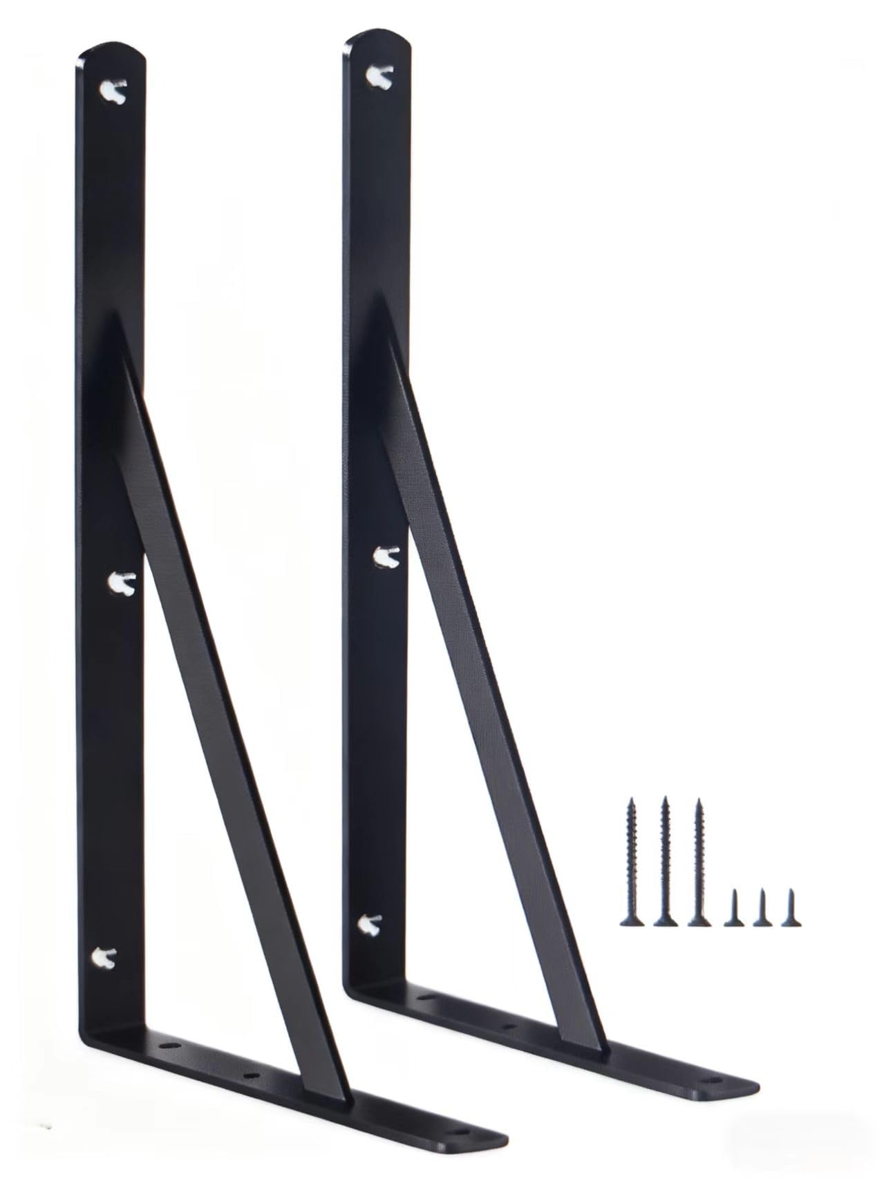 Heavy Duty Shelf Support Angle Brackets with Screws