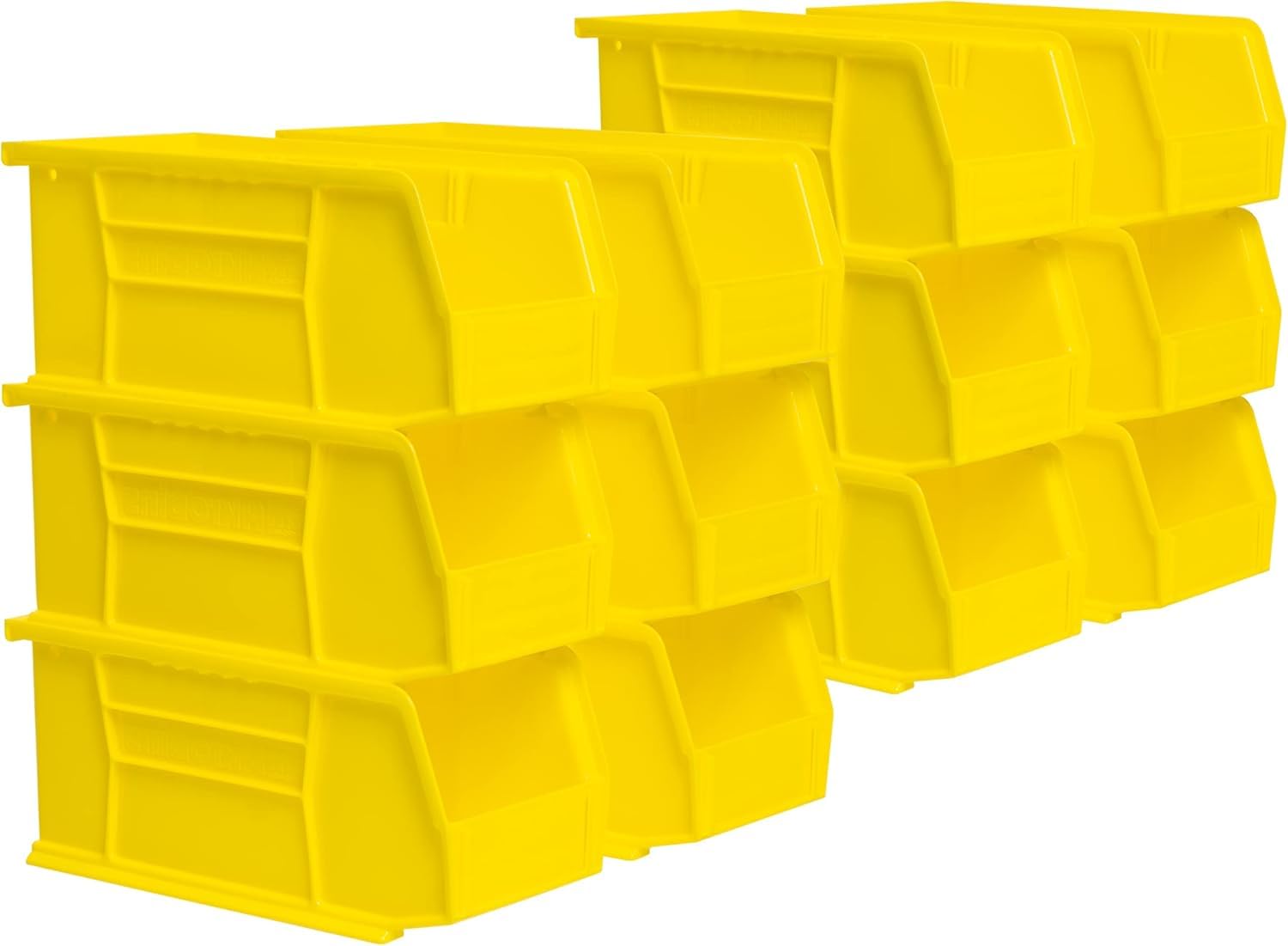 Akro-Mils 12-Pack Stackable Plastic Storage Bins