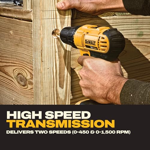 Dewalt DCD771C2 20V MAX Cordless Lithium-Ion 1/2 inch Compact Drill Driver Kit