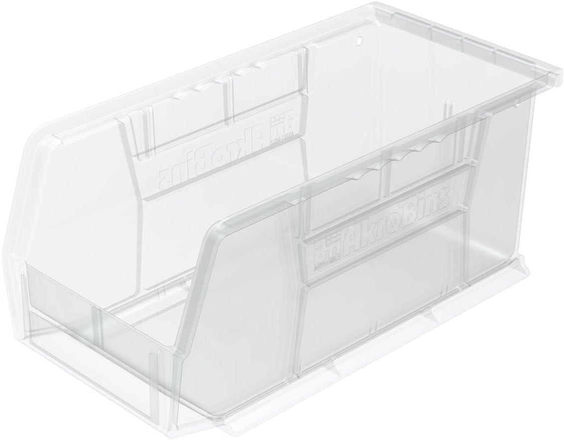 Akro-Mils 12-Pack Stackable Plastic Storage Bins