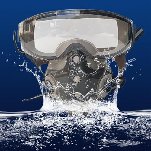 Integrated Full Face Respirator Mask with Goggles