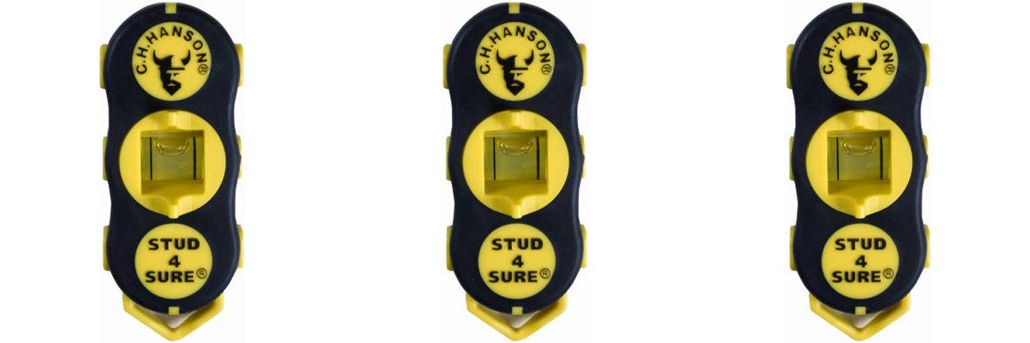 CH Hanson 03040 Magnetic Stud Finder, 3 Pack