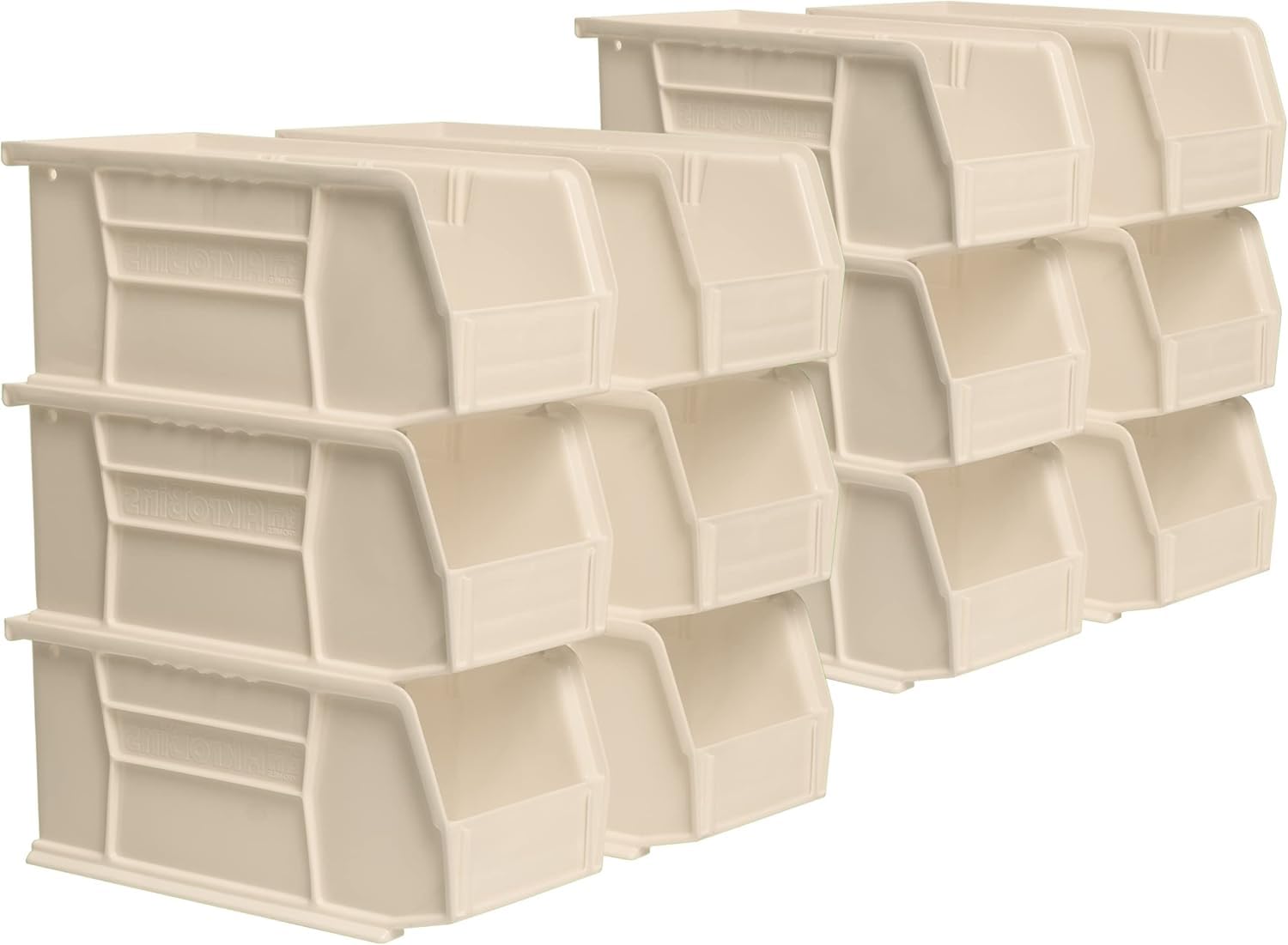 Akro-Mils 12-Pack Stackable Plastic Storage Bins