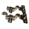 Lock Connection™-Inset Cabinet European Hinges, Non-Soft Close, Screw Mount, 105 Degree 2 Way Adjustable Concealed Kitchen Cabinet Door Hinges with Screws