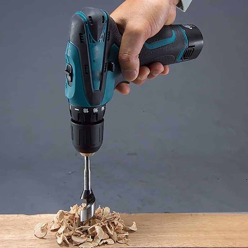 Handheld Cordless Driver Drill 12V Electric Screwdriver Two Speed Adjustable Lithium Battery Drill Tool Only (D)