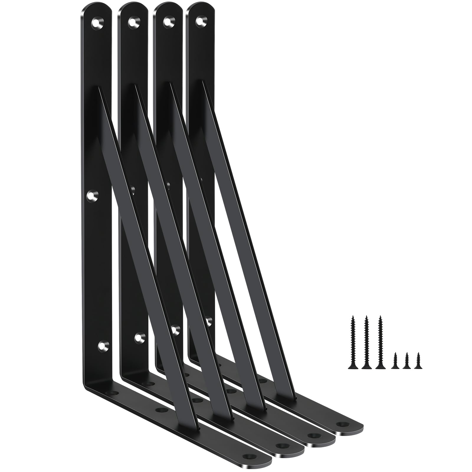 Heavy Duty Shelf Support Angle Brackets with Screws