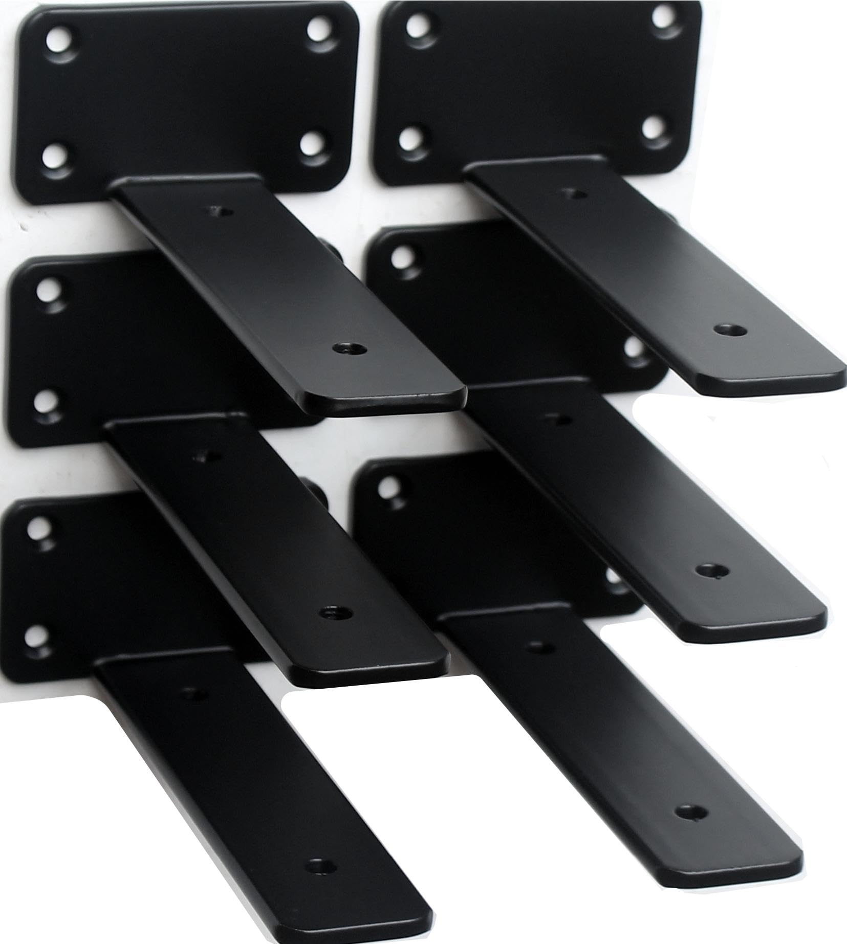 Hidden L Floating Shelf Brackets 1/5-Inch Thick Iron