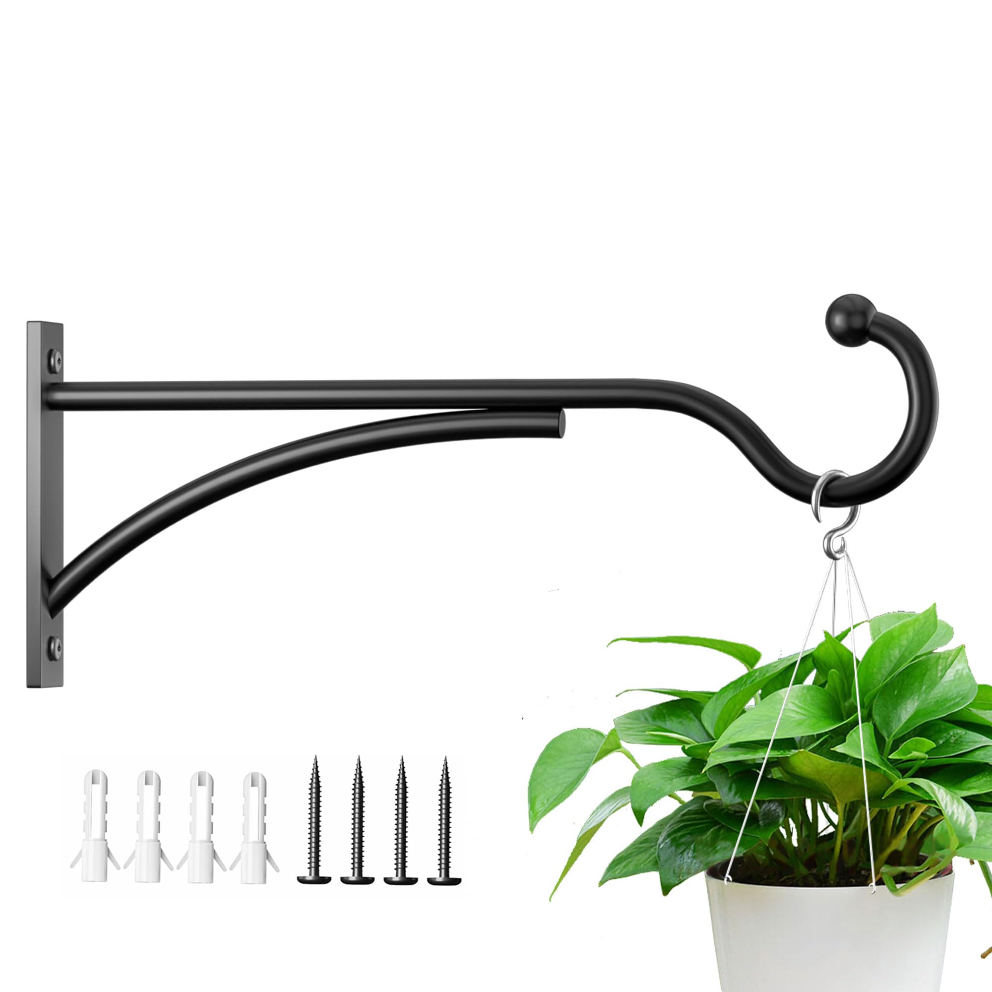Saffruff Outdoor Wall Hooks for Hanging Plants and Planters