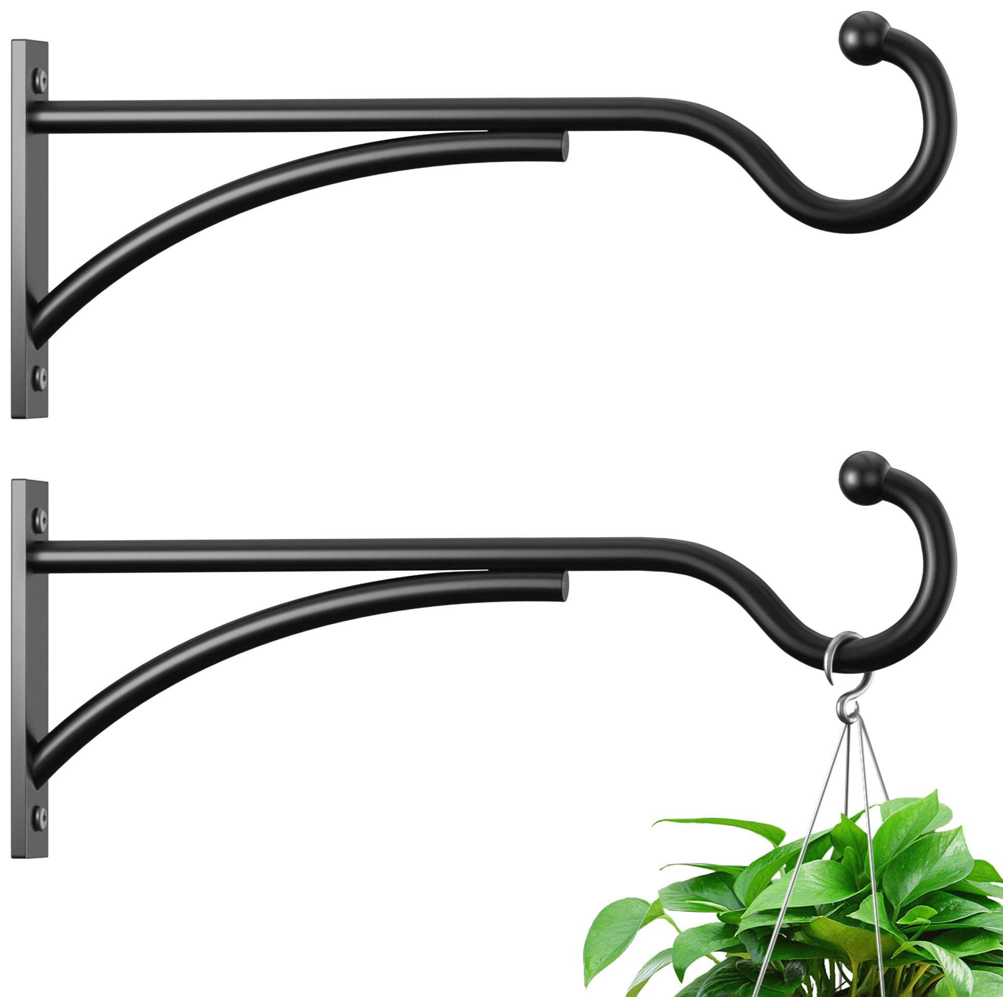 Saffruff Outdoor Wall Hooks for Hanging Plants and Planters