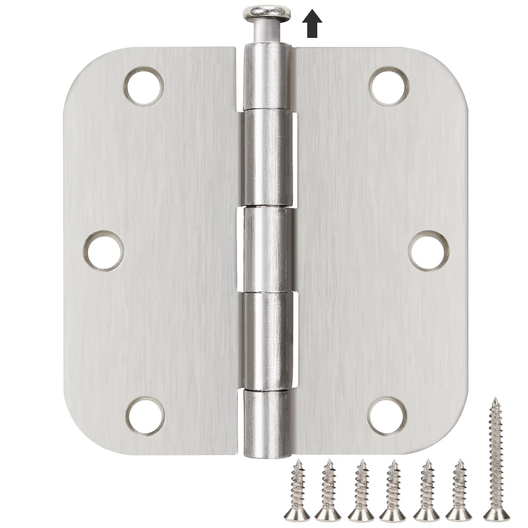3.5-Inch Interior Door Hinges with Rounded Corners