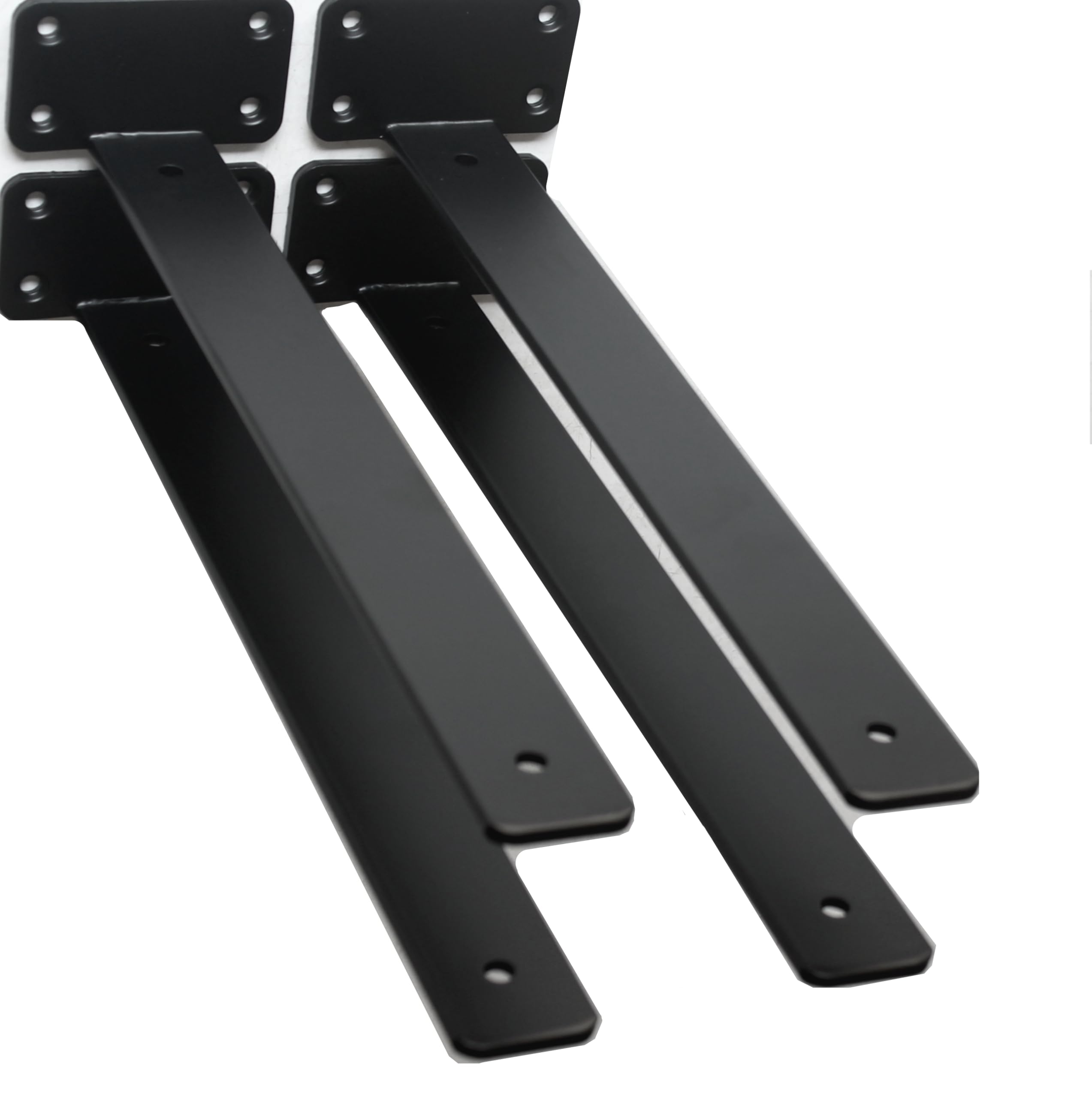 Hidden L Floating Shelf Brackets 1/5-Inch Thick Iron