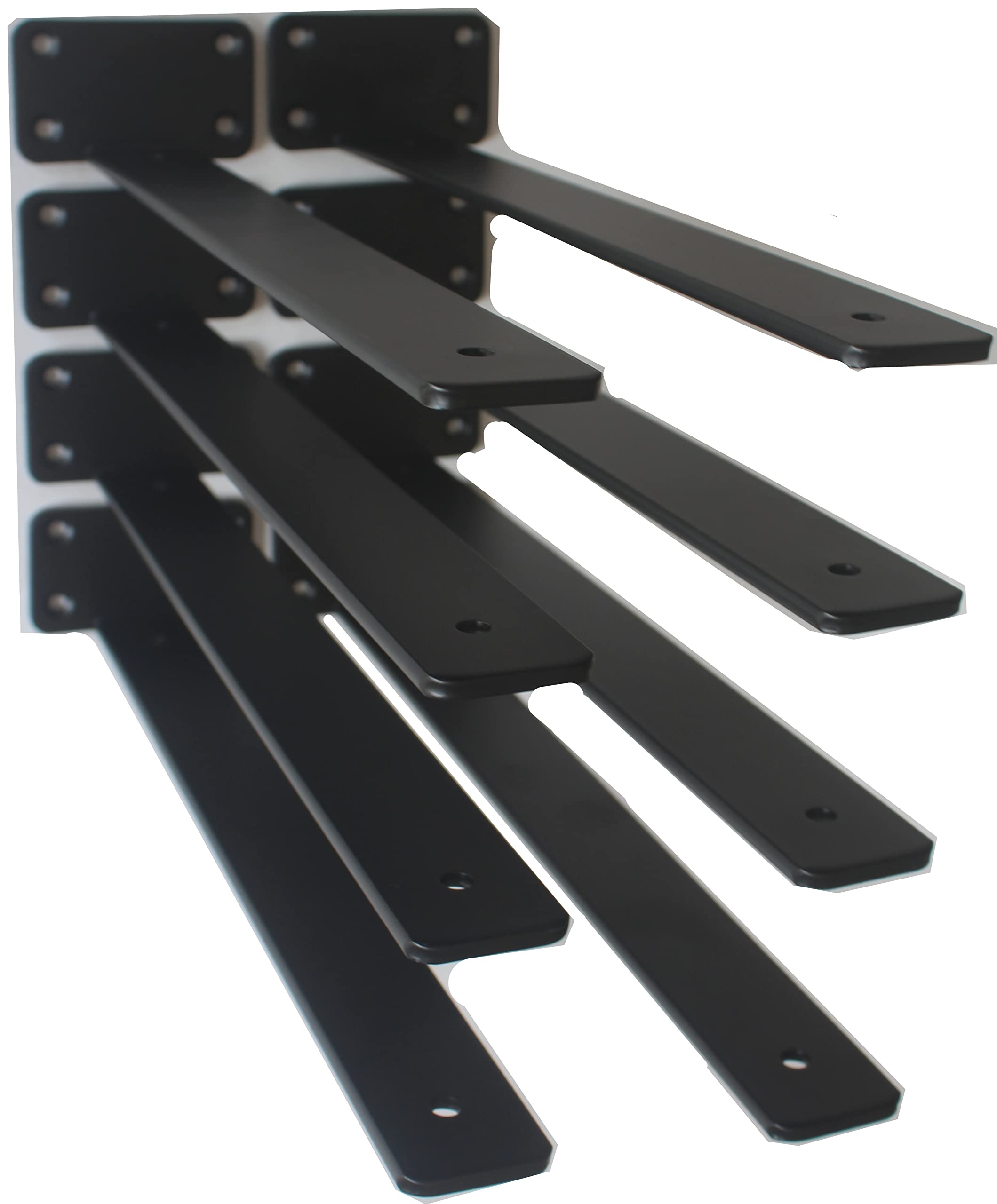 Hidden L Floating Shelf Brackets 1/5-Inch Thick Iron