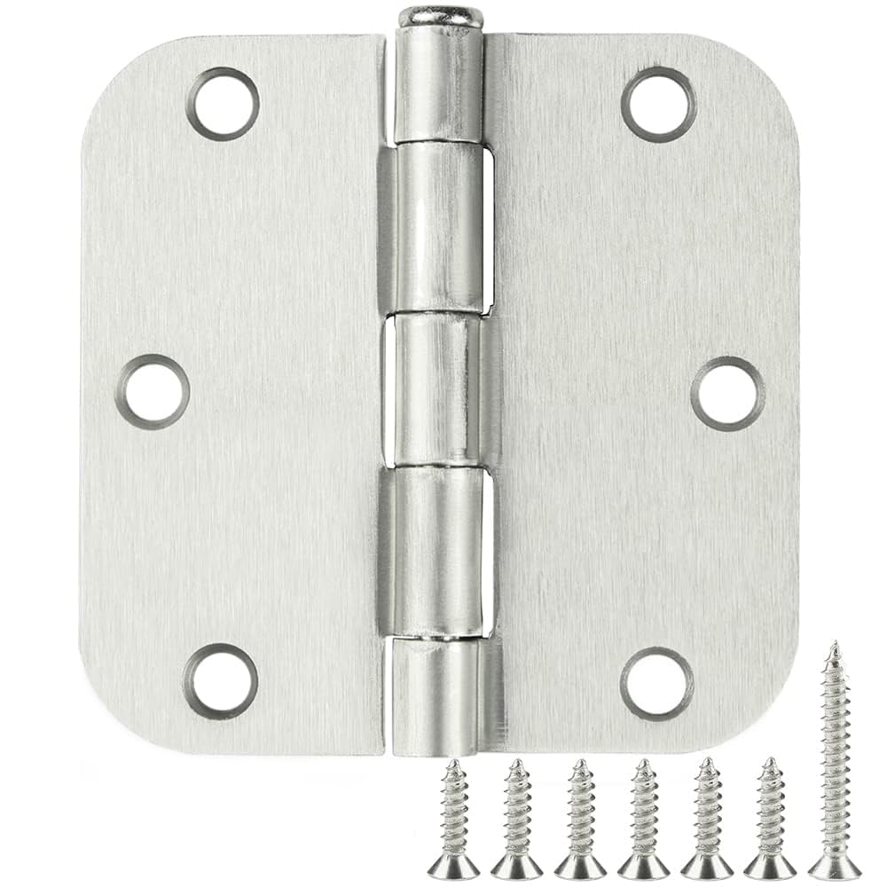 3.5-Inch Interior Door Hinges with Rounded Corners