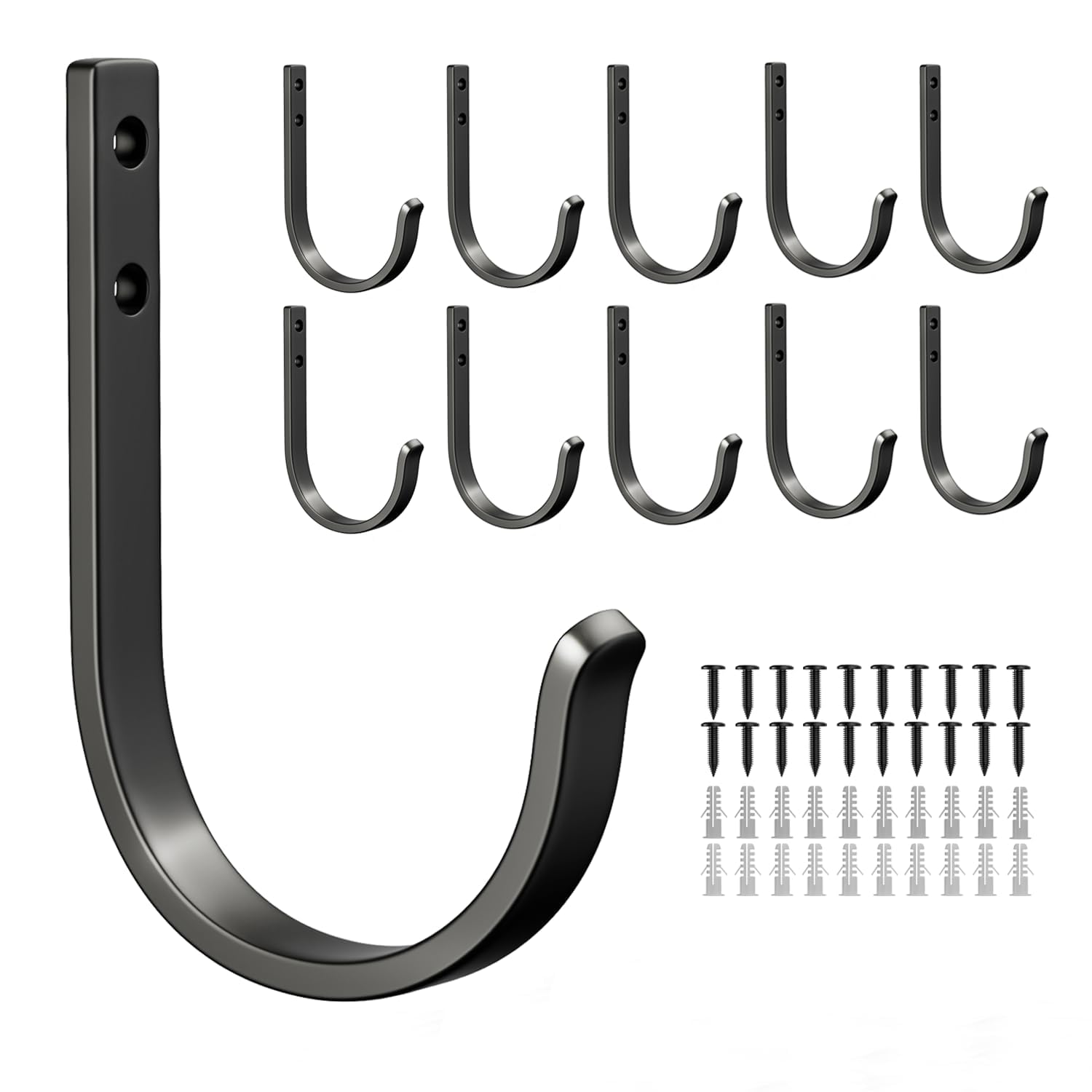 Josmimic 22 lb Metal Wall Hooks for Towels and Coats