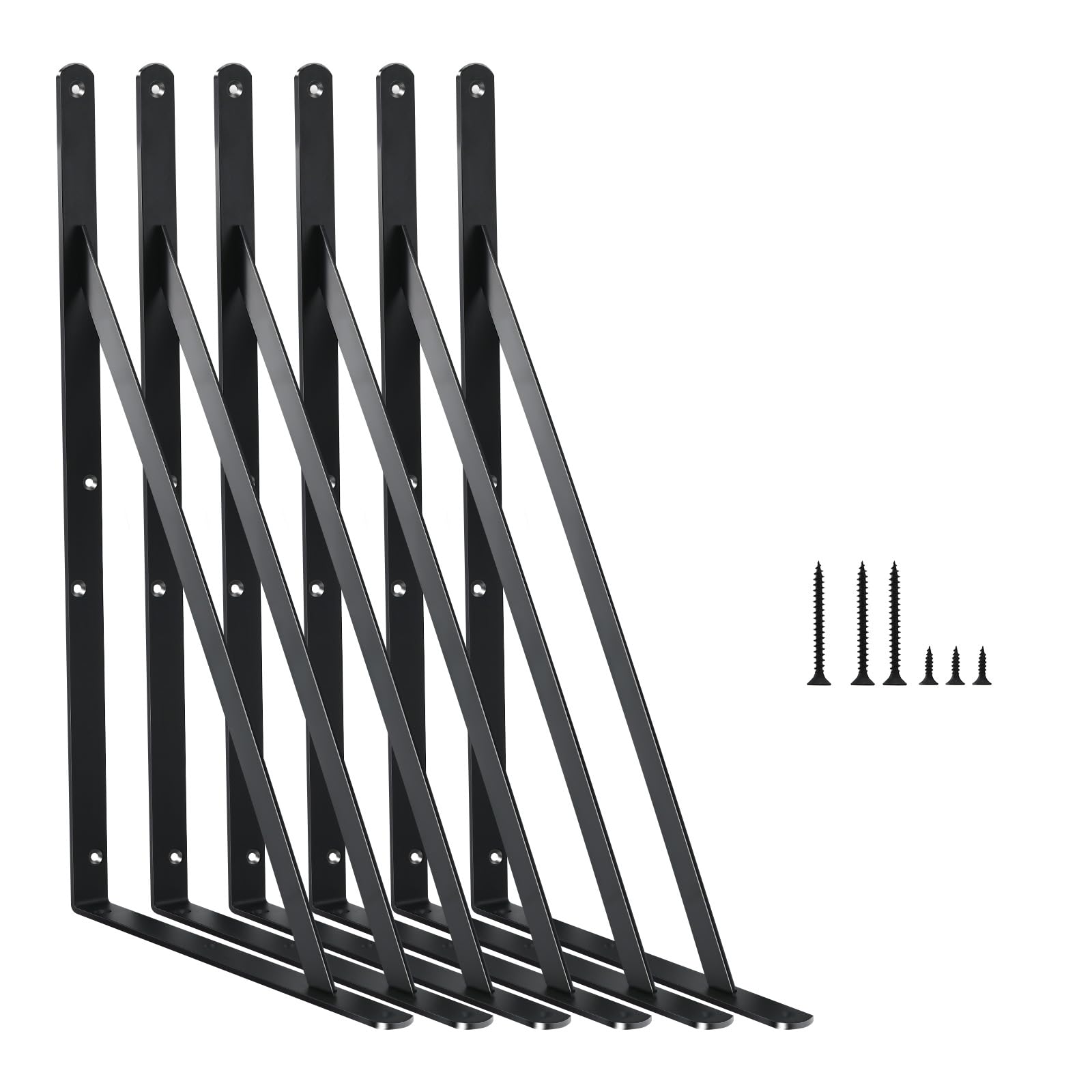 Heavy Duty Shelf Support Angle Brackets with Screws
