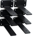 Hidden L Shelf Bracket (1/5 Inch Thicked) Iron Floating Shelf Brackets Rustic Industrial Metal Brackets