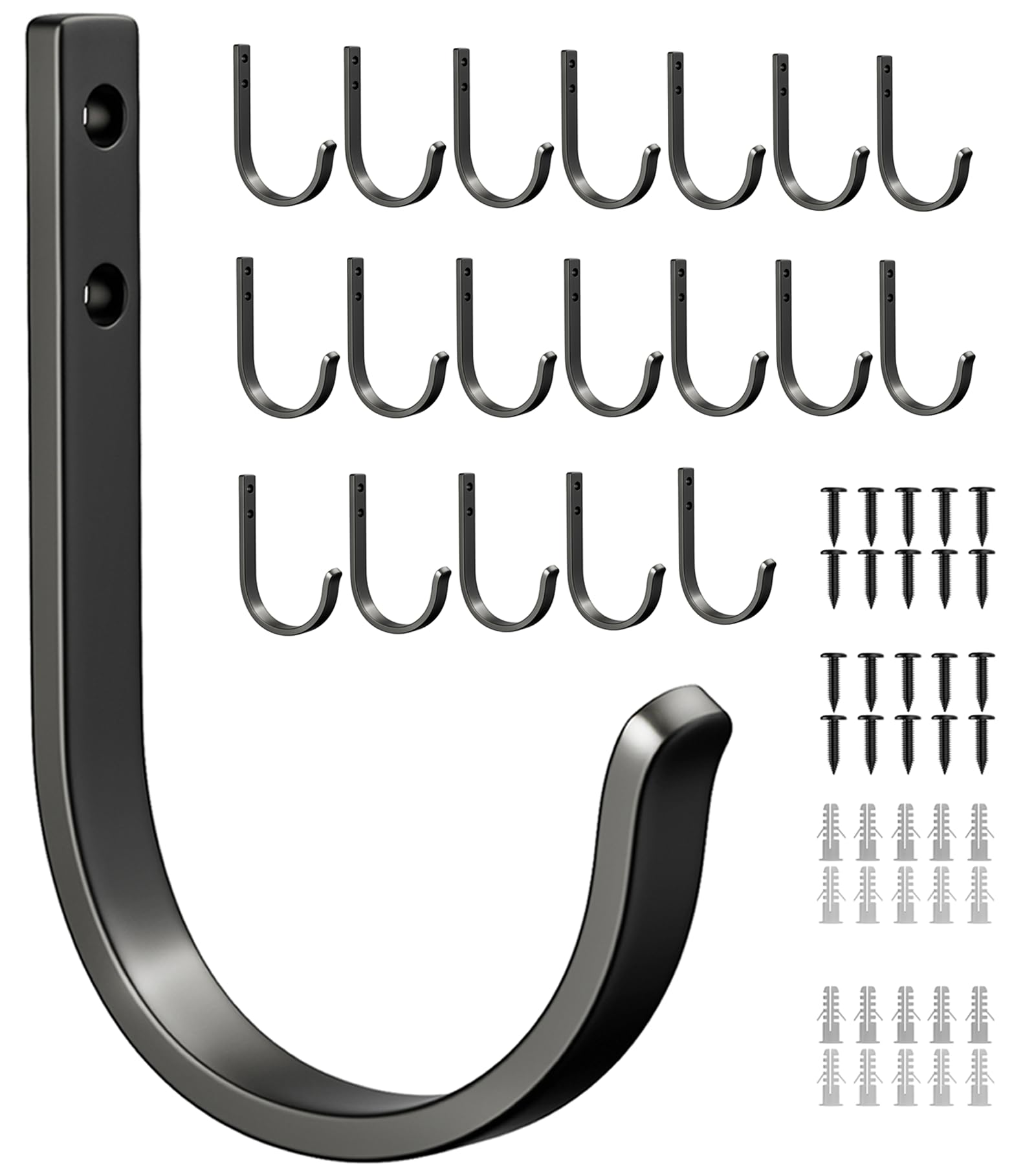 Josmimic 22 lb Metal Wall Hooks for Towels and Coats