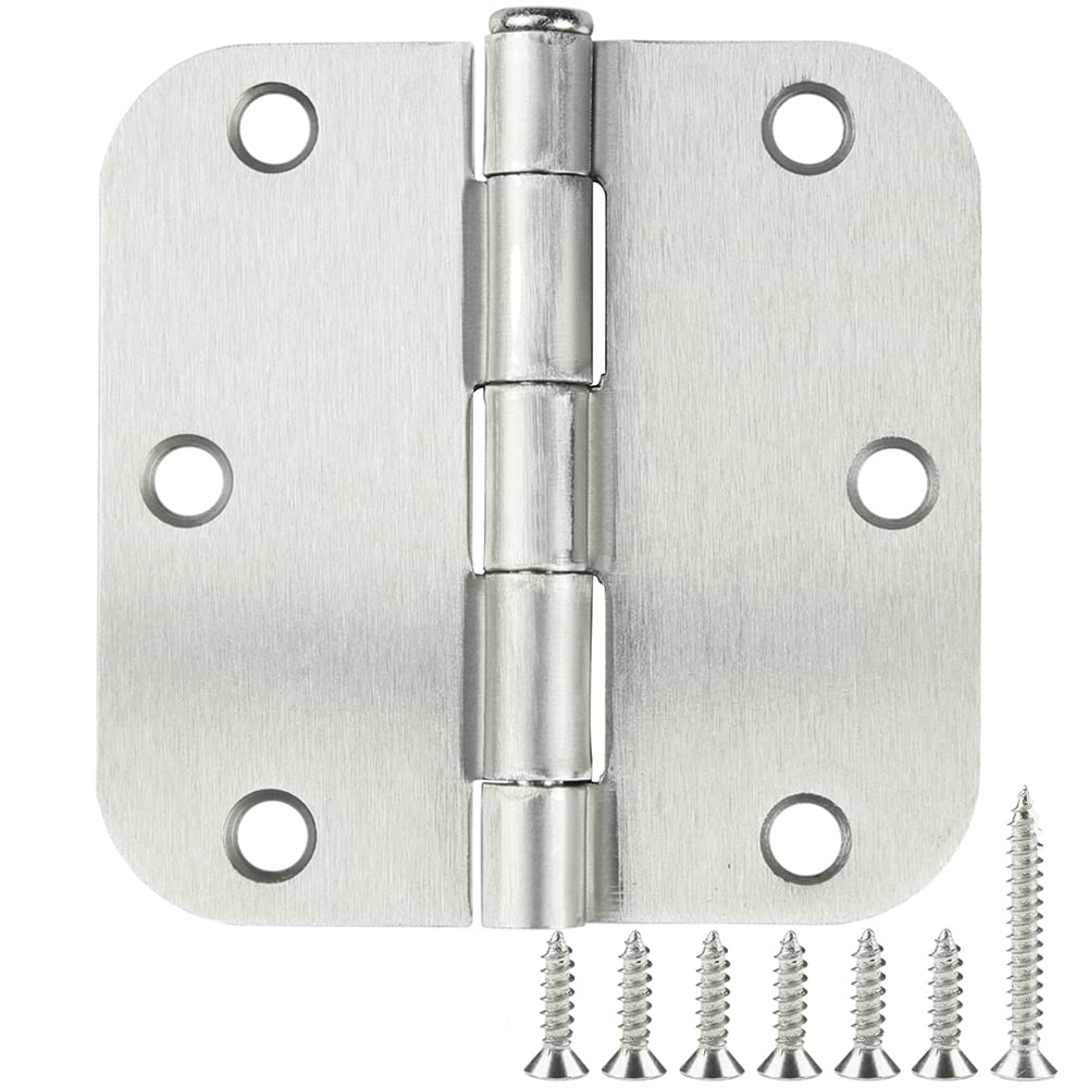 3.5-Inch Interior Door Hinges with Rounded Corners