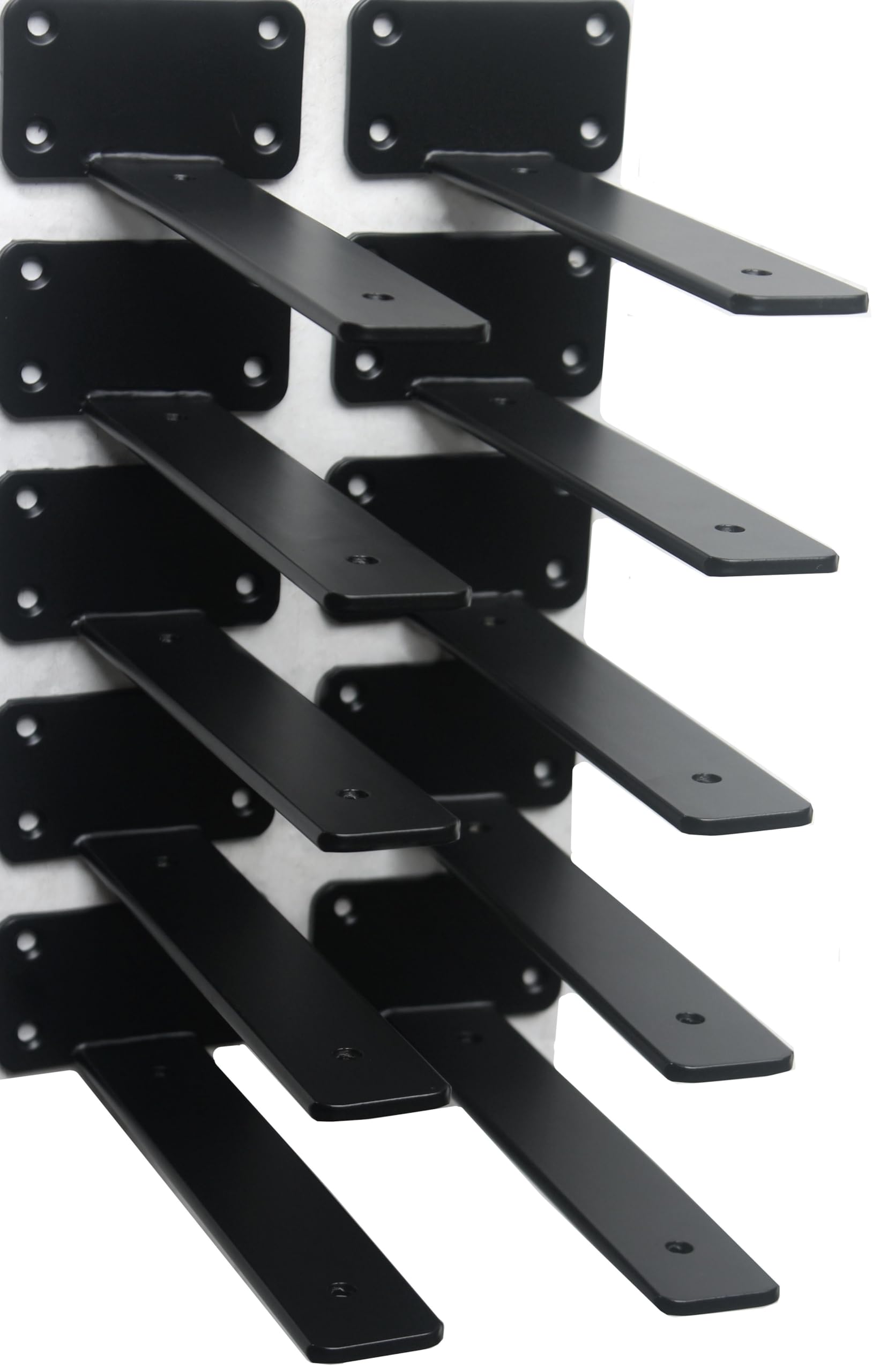 Hidden L Floating Shelf Brackets 1/5-Inch Thick Iron