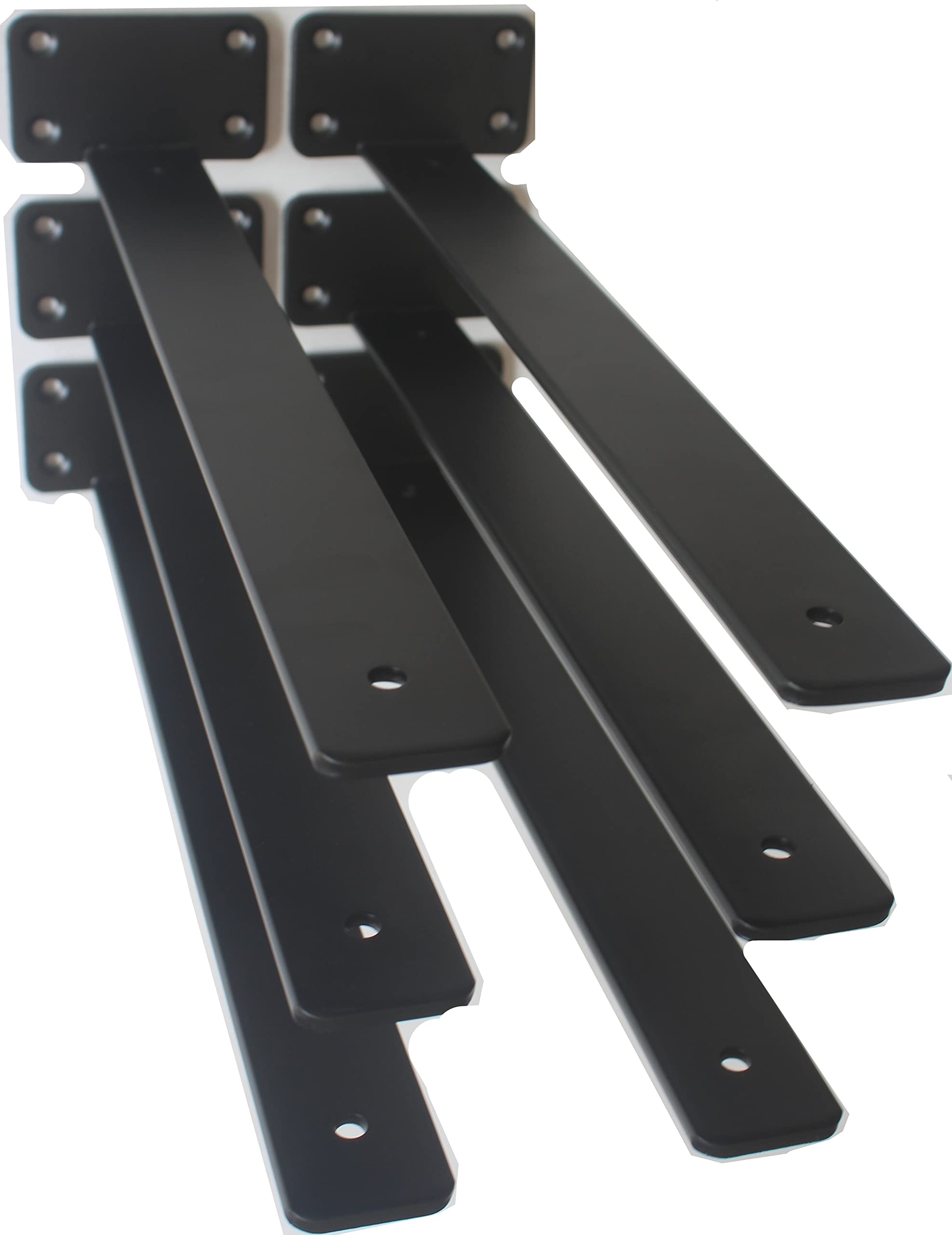 Hidden L Floating Shelf Brackets 1/5-Inch Thick Iron
