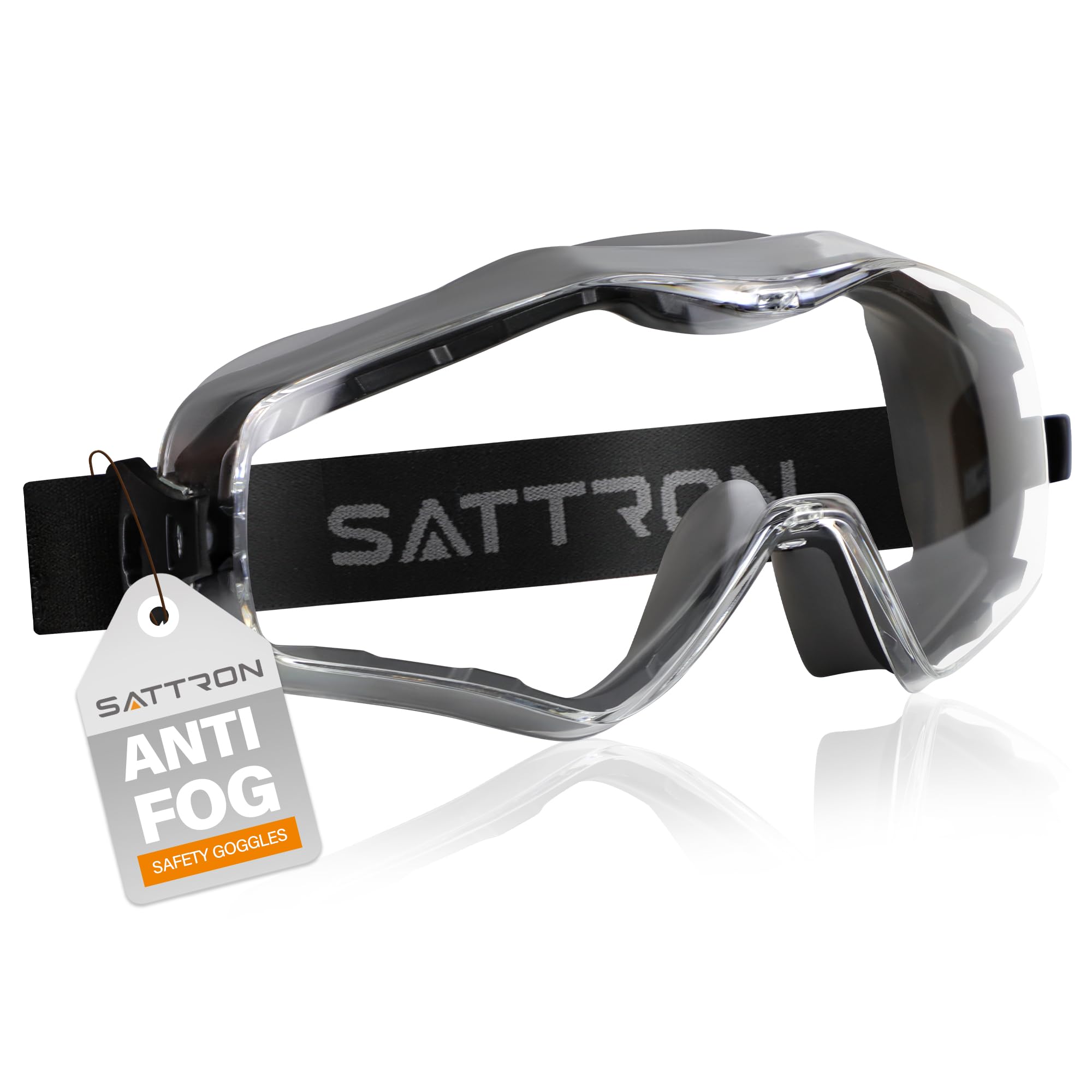 Safety Goggles Over Glasses, Anti Fog ANSI Z87.1 Scratch & Impact Resistance UV Protection