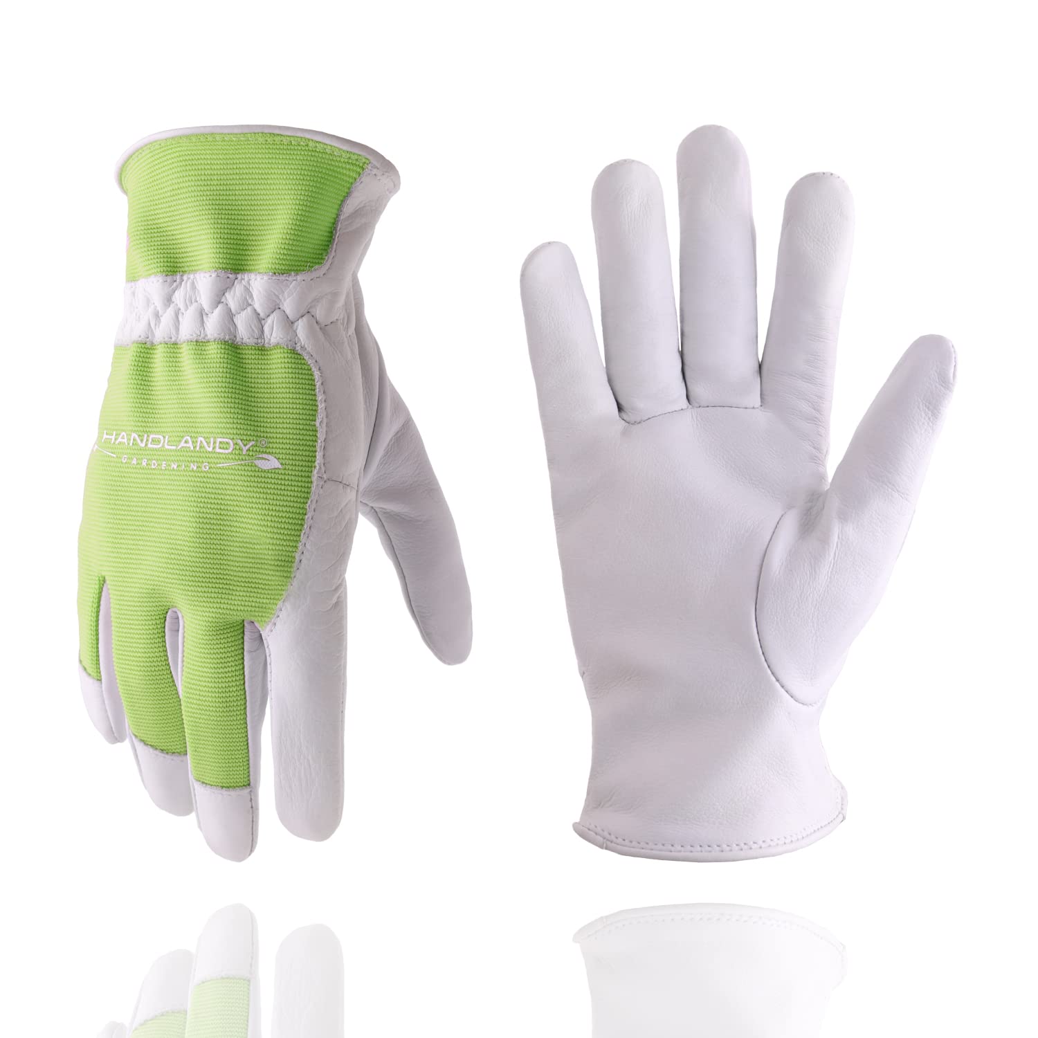 HANDLANDY Women’s Leather Gardening Gloves Touchscreen