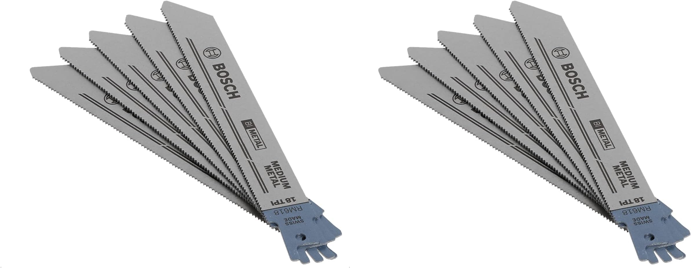 Bosch 6-Inch 18T Metal Reciprocating Saw Blades 5-Pack