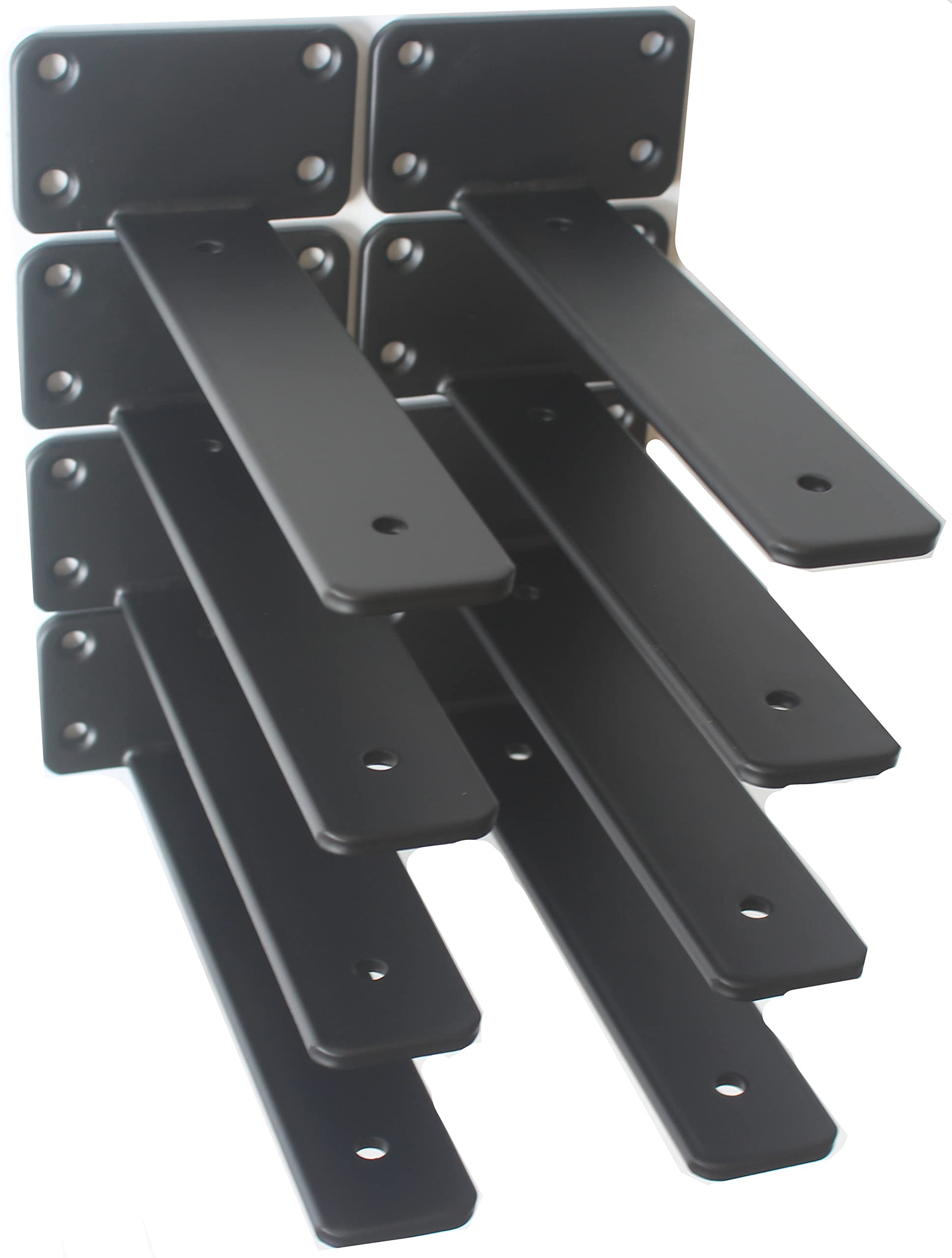 Hidden L Floating Shelf Brackets 1/5-Inch Thick Iron