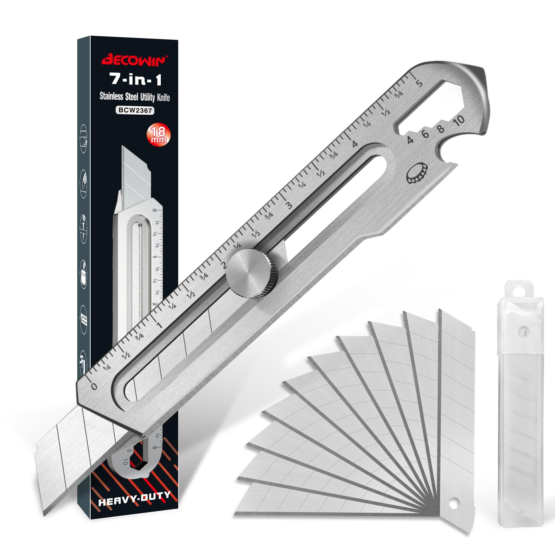 BECOWIN Heavy Duty Multipurpose Utility Knife