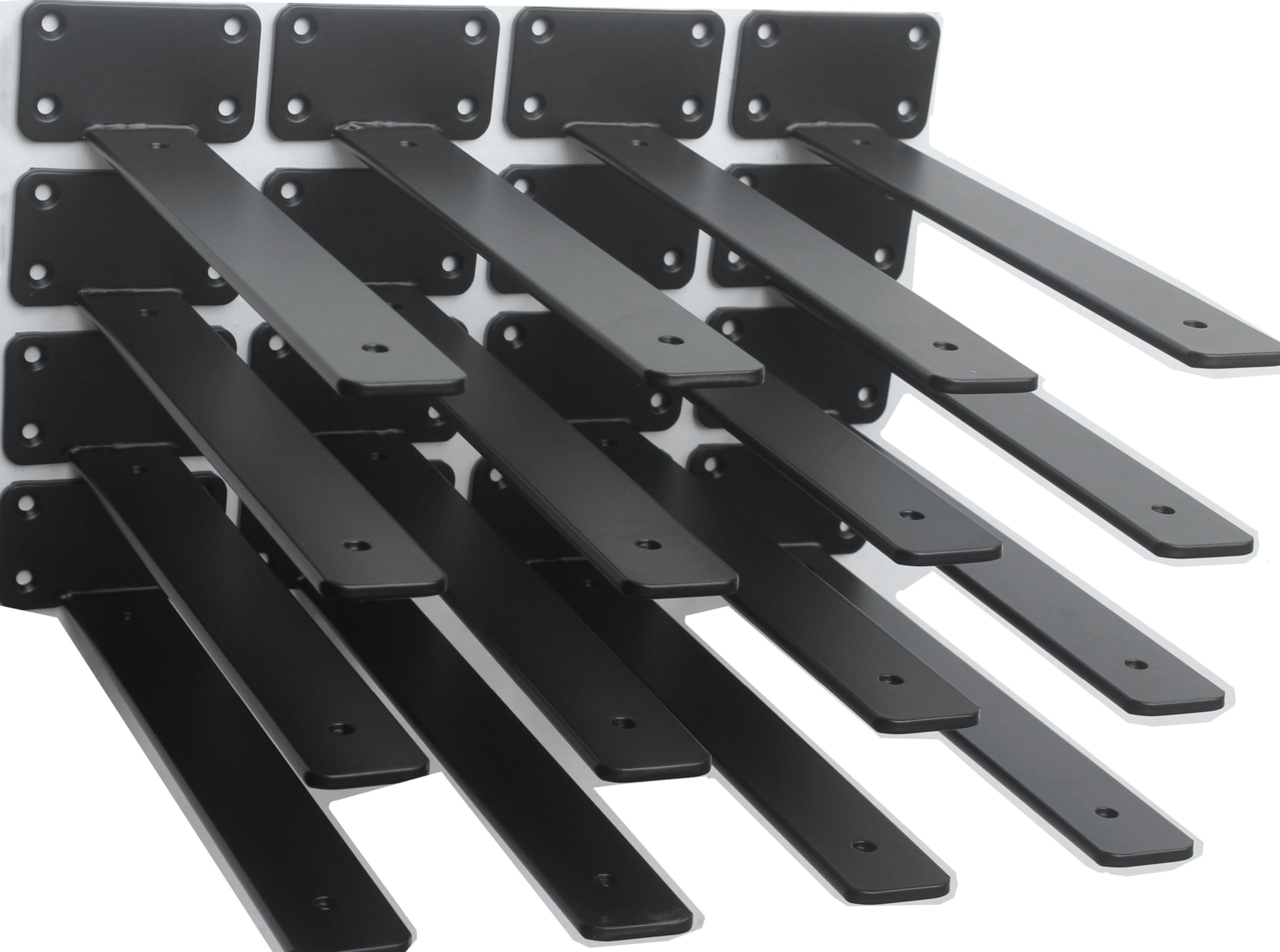 Hidden L Floating Shelf Brackets 1/5-Inch Thick Iron
