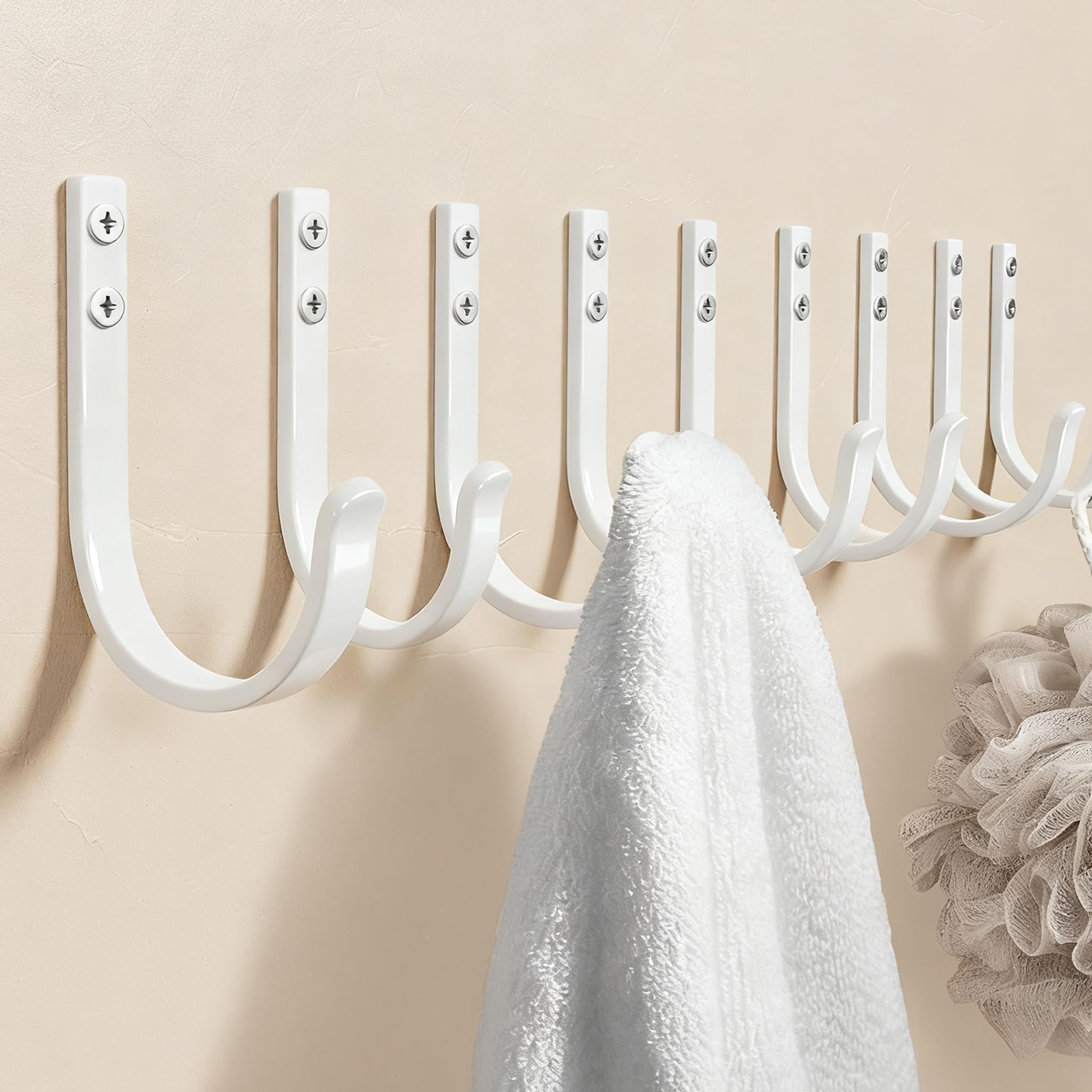 Josmimic 22 lb Metal Wall Hooks for Towels and Coats