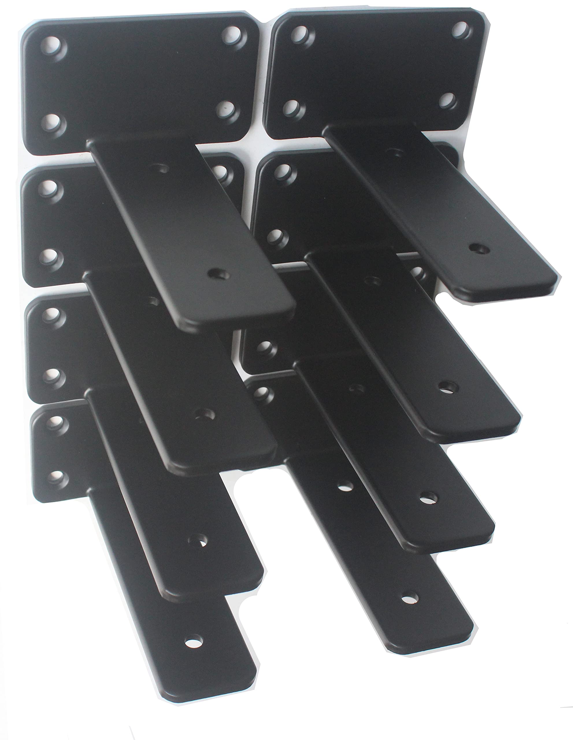 Hidden L Floating Shelf Brackets 1/5-Inch Thick Iron