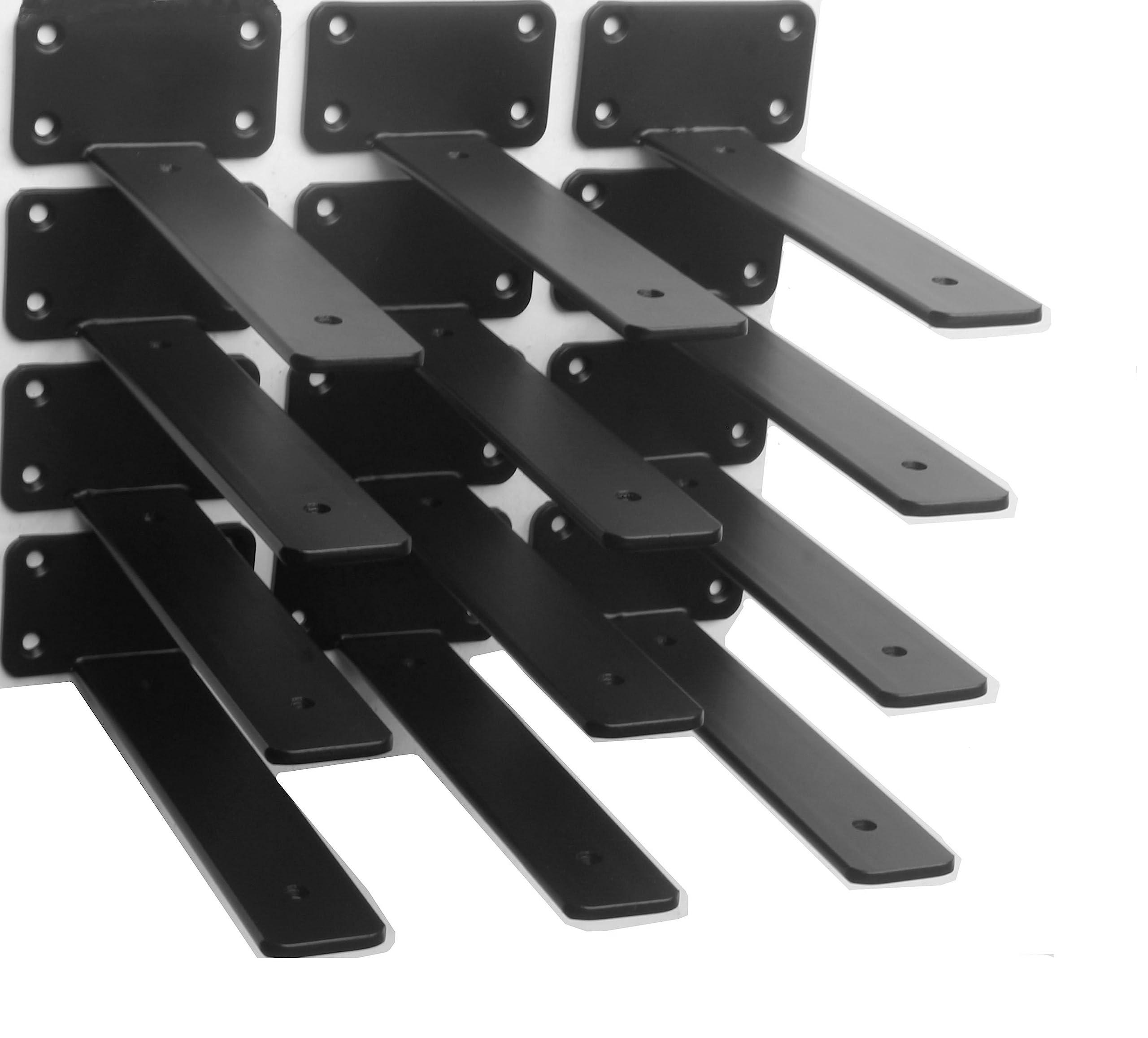 Hidden L Floating Shelf Brackets 1/5-Inch Thick Iron