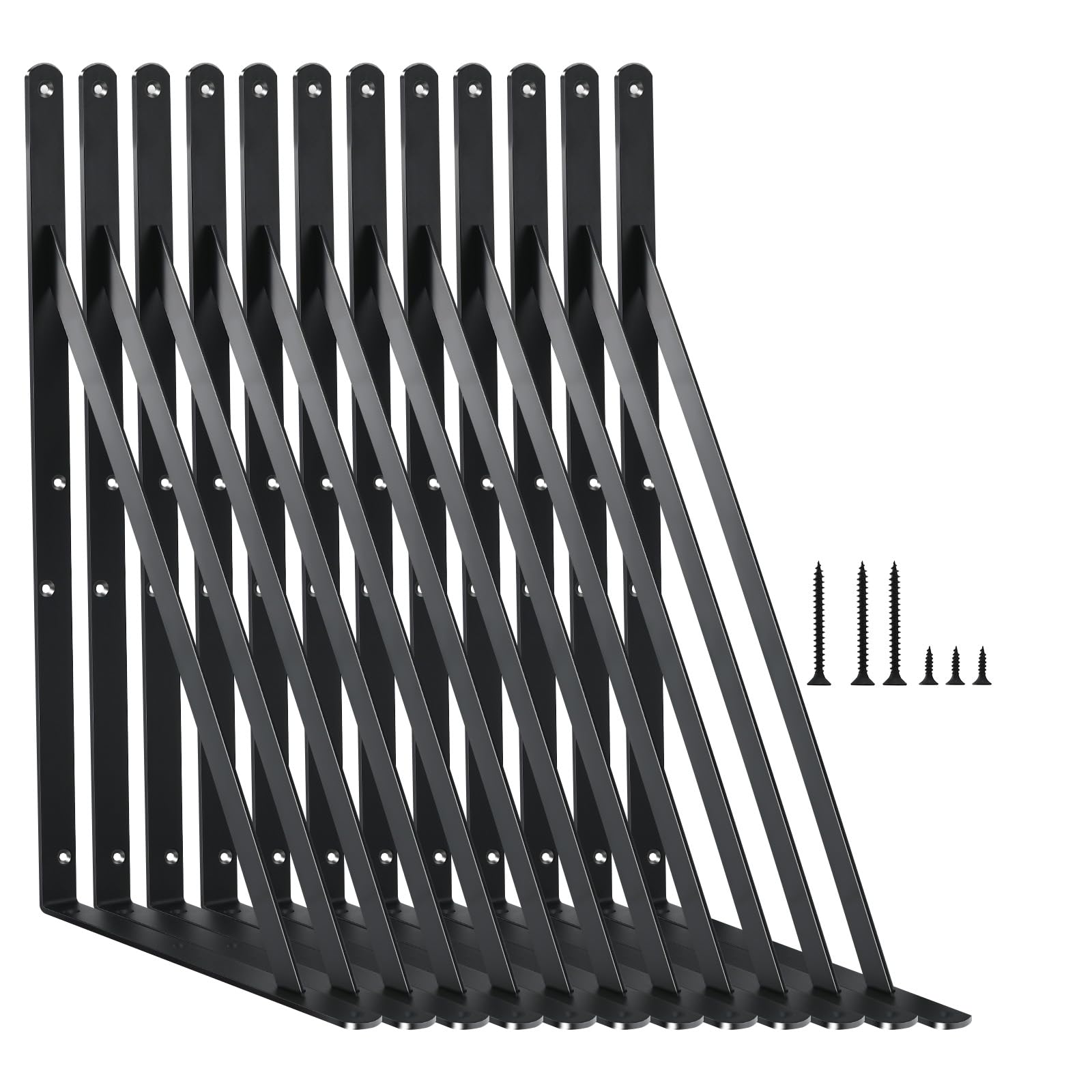 Heavy Duty Shelf Support Angle Brackets with Screws