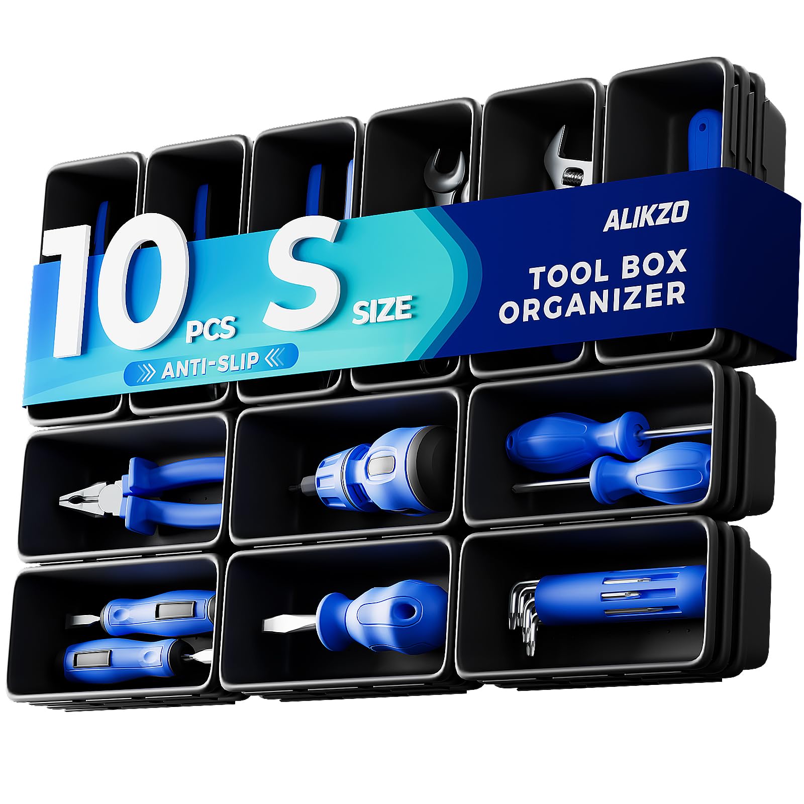 70-Piece Tool Box Organizer Tray and Drawer Bin Set