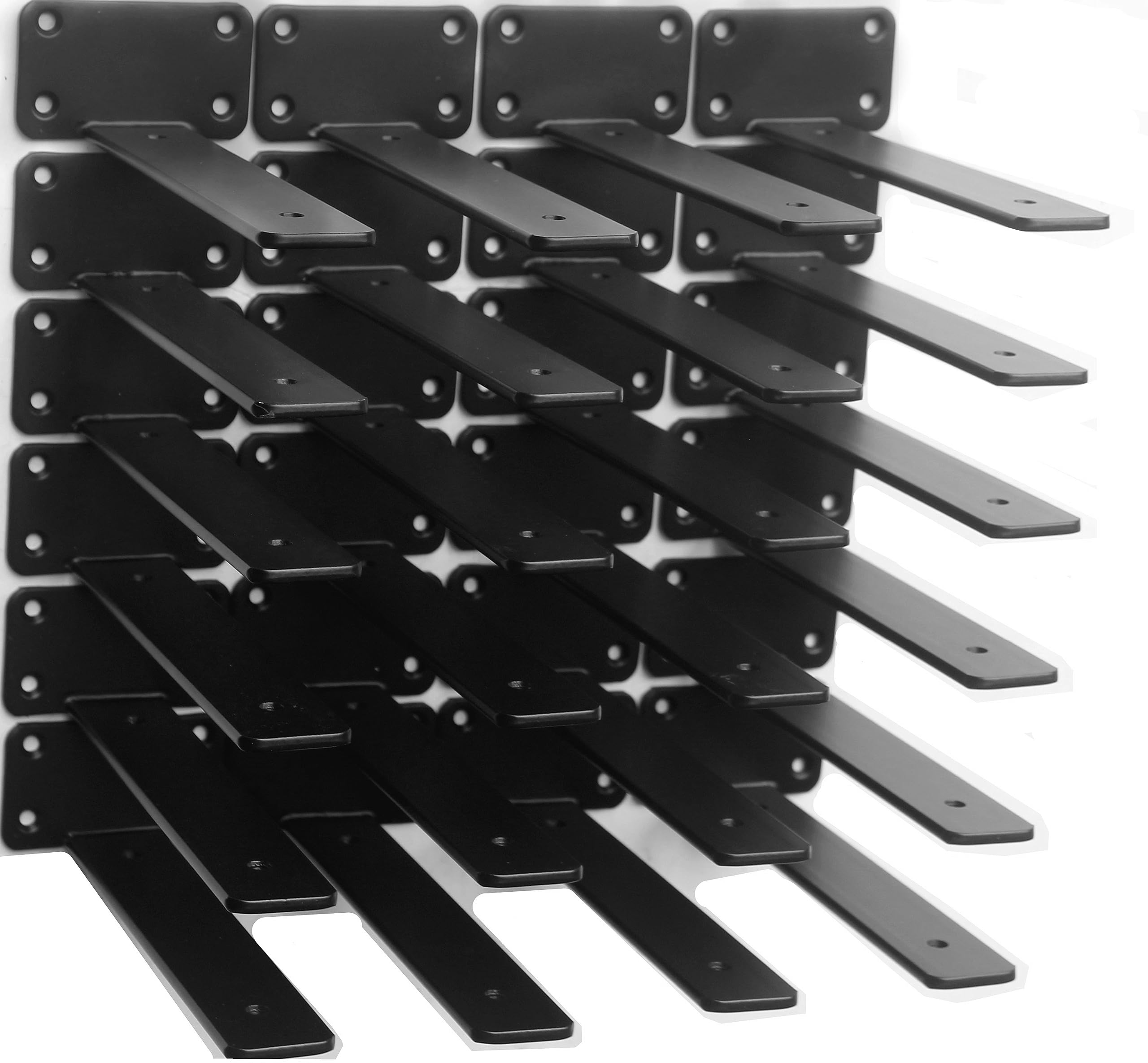 Hidden L Floating Shelf Brackets 1/5-Inch Thick Iron