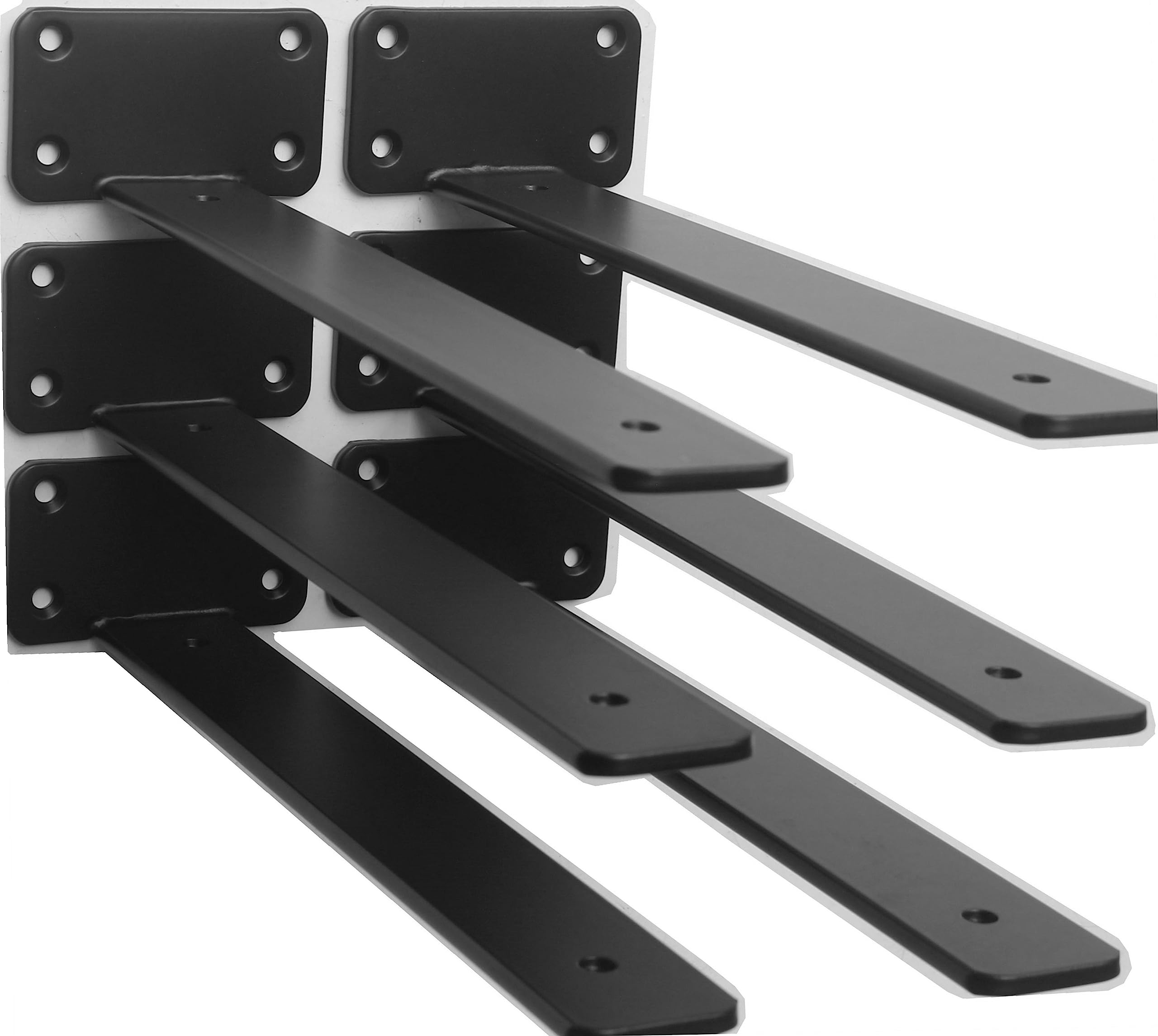 Hidden L Floating Shelf Brackets 1/5-Inch Thick Iron