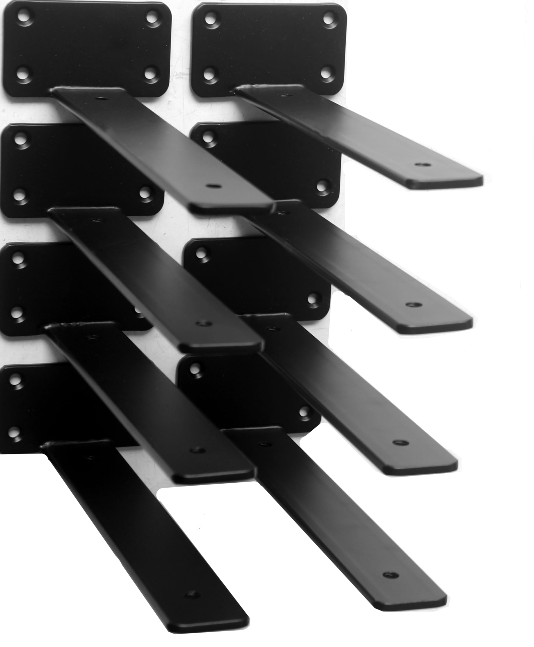 Hidden L Floating Shelf Brackets 1/5-Inch Thick Iron