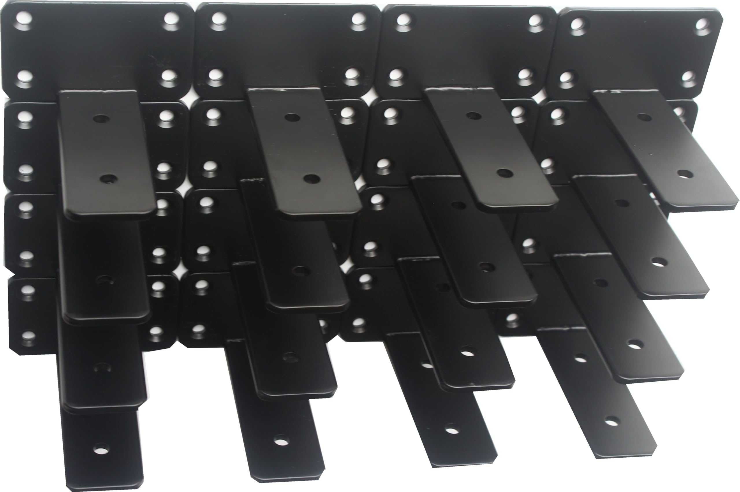 Hidden L Floating Shelf Brackets 1/5-Inch Thick Iron