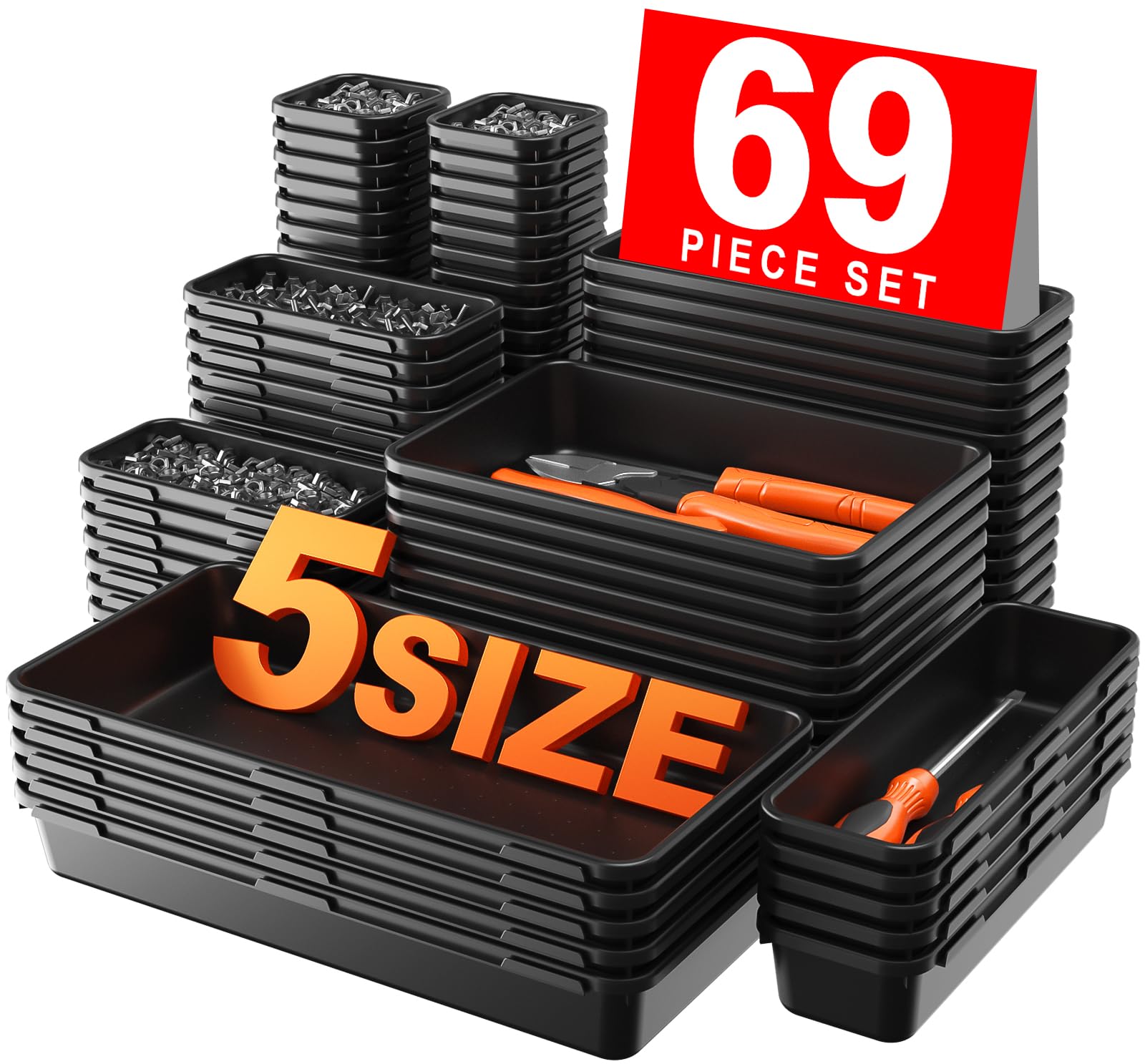 Tool Box Organizer Tray Divider Set for Drawers