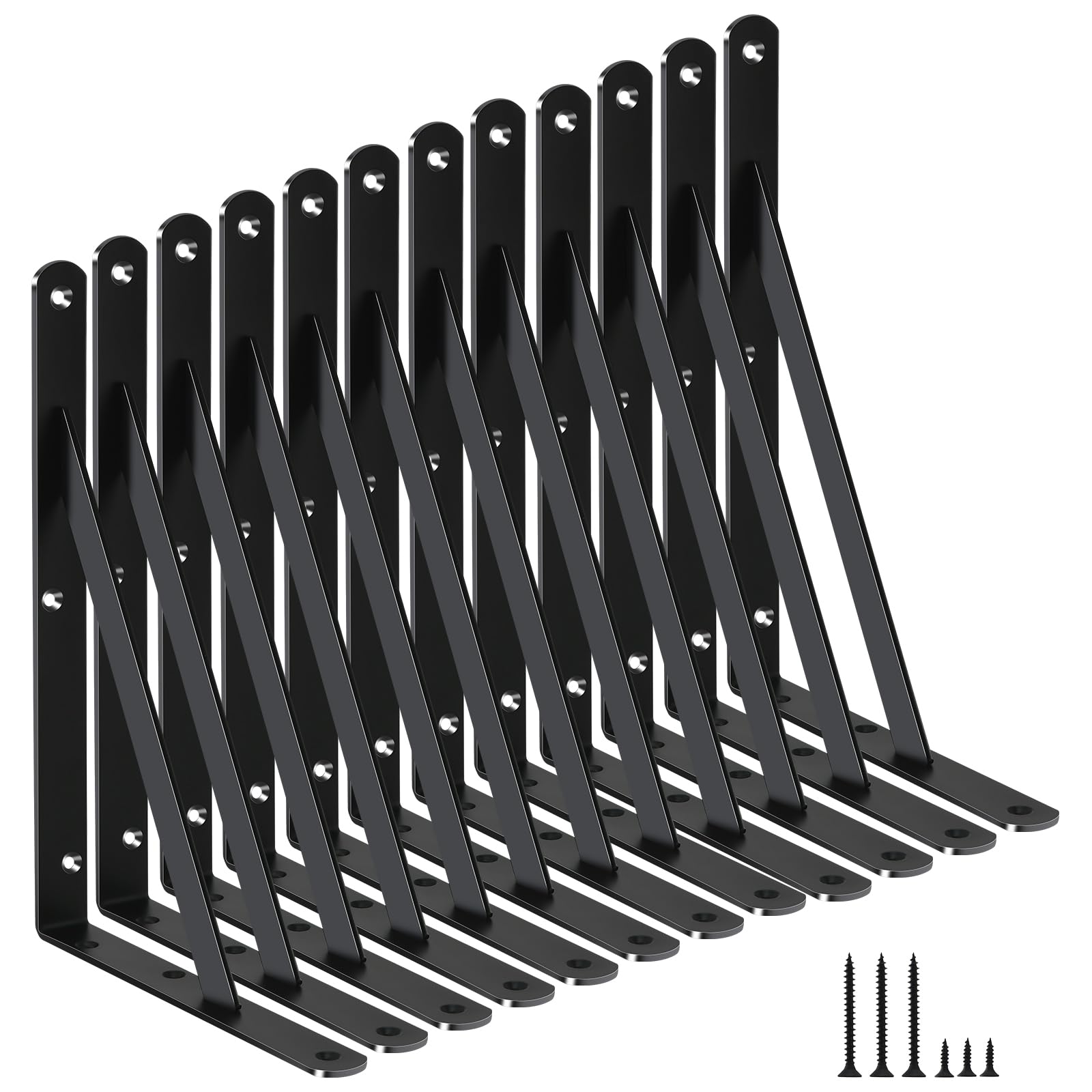 Heavy Duty Shelf Support Angle Brackets with Screws