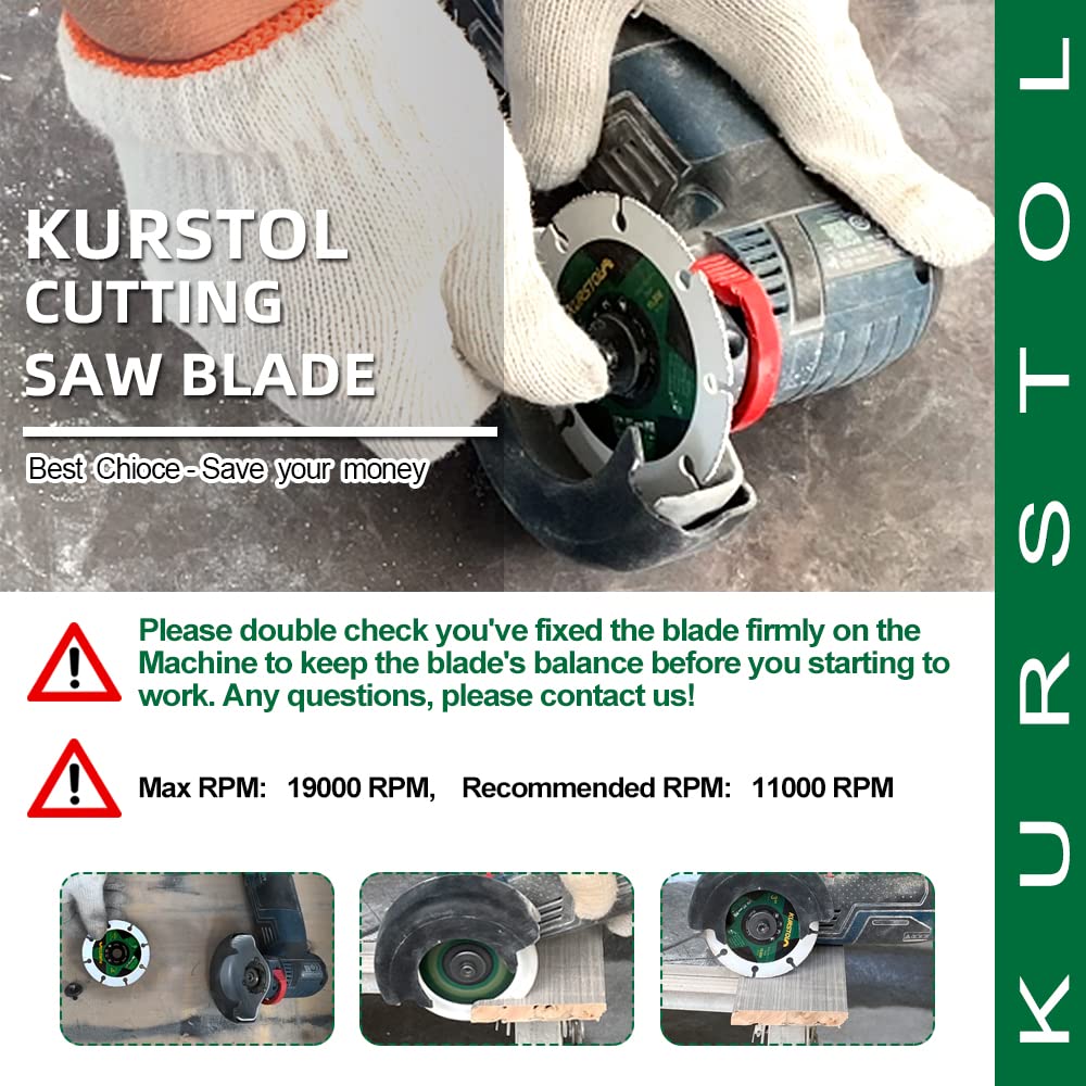 KURSTOL 3 Inch Saw Blade 4pcs