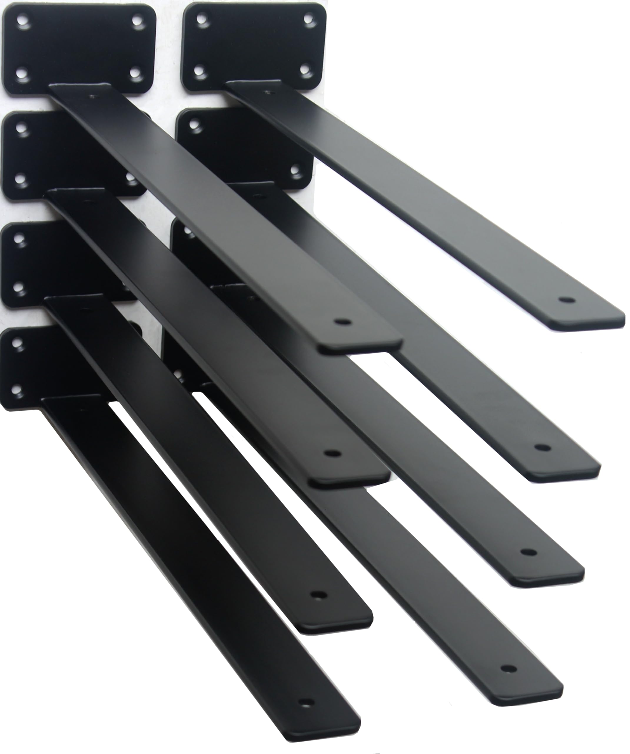 Hidden L Floating Shelf Brackets 1/5-Inch Thick Iron