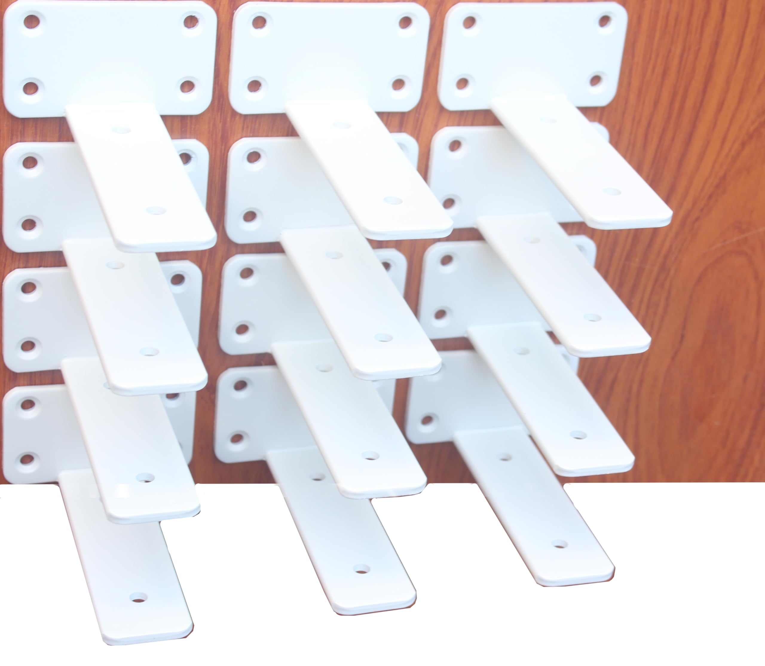 Hidden L Floating Shelf Brackets 1/5-Inch Thick Iron