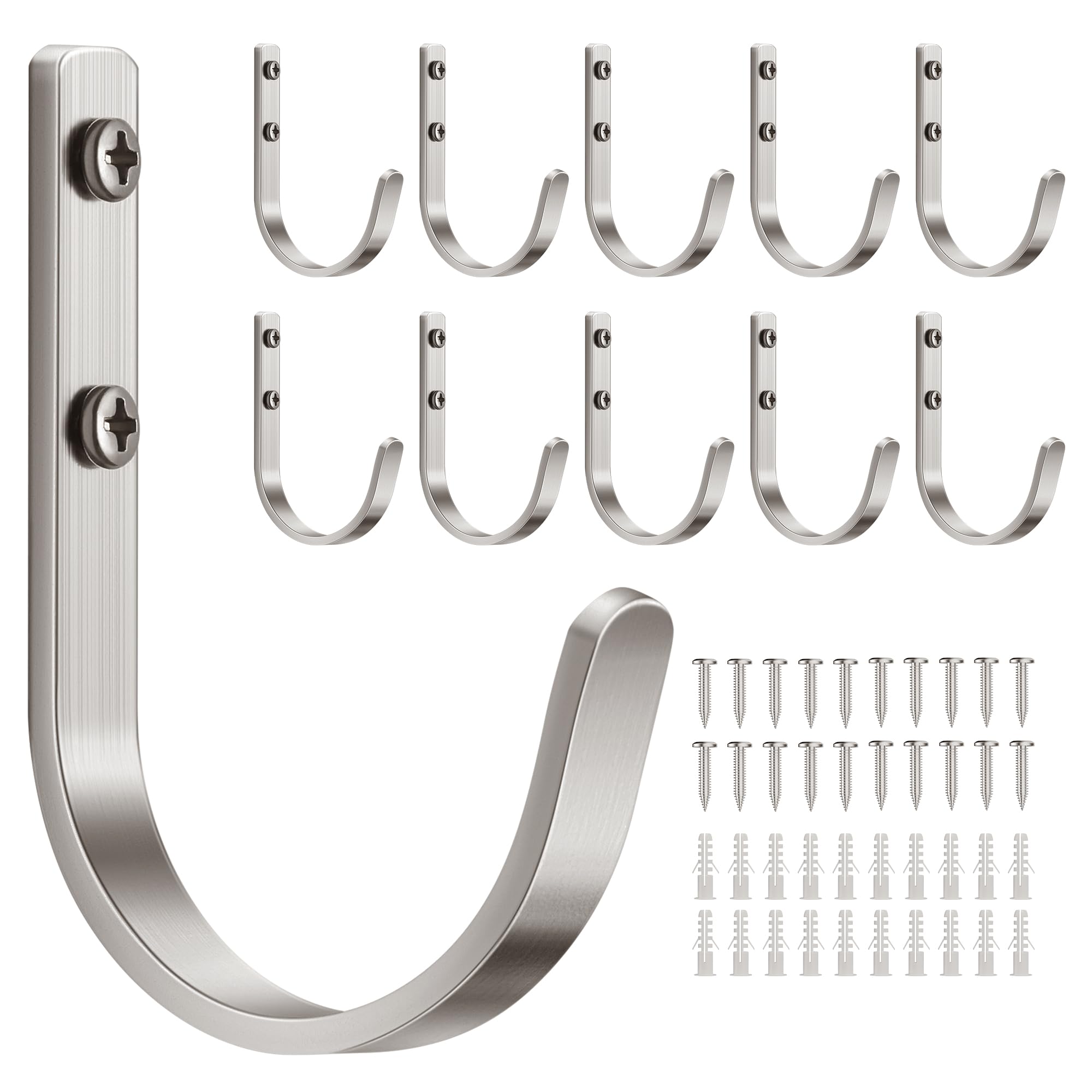 Josmimic 22 lb Metal Wall Hooks for Towels and Coats