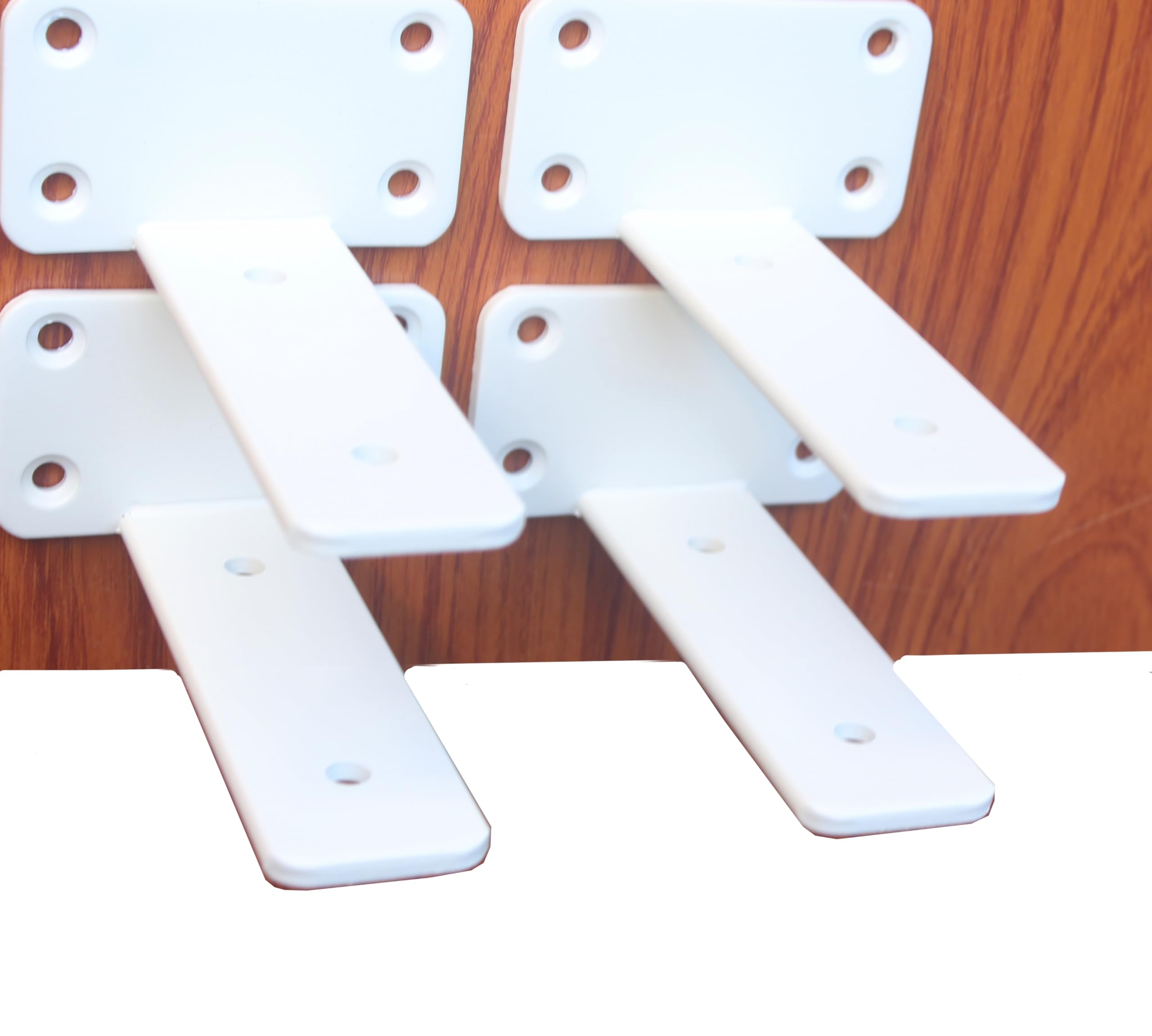 Hidden L Floating Shelf Brackets 1/5-Inch Thick Iron