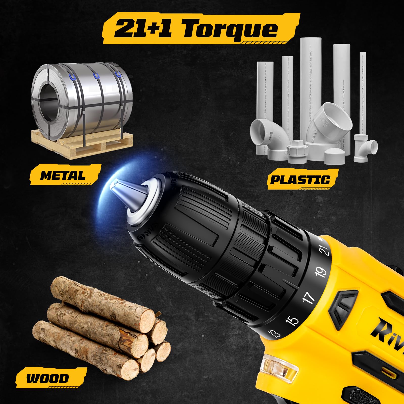 Cordless Drill Set,Electric Power Drill Cordless,Power Drill Drivers